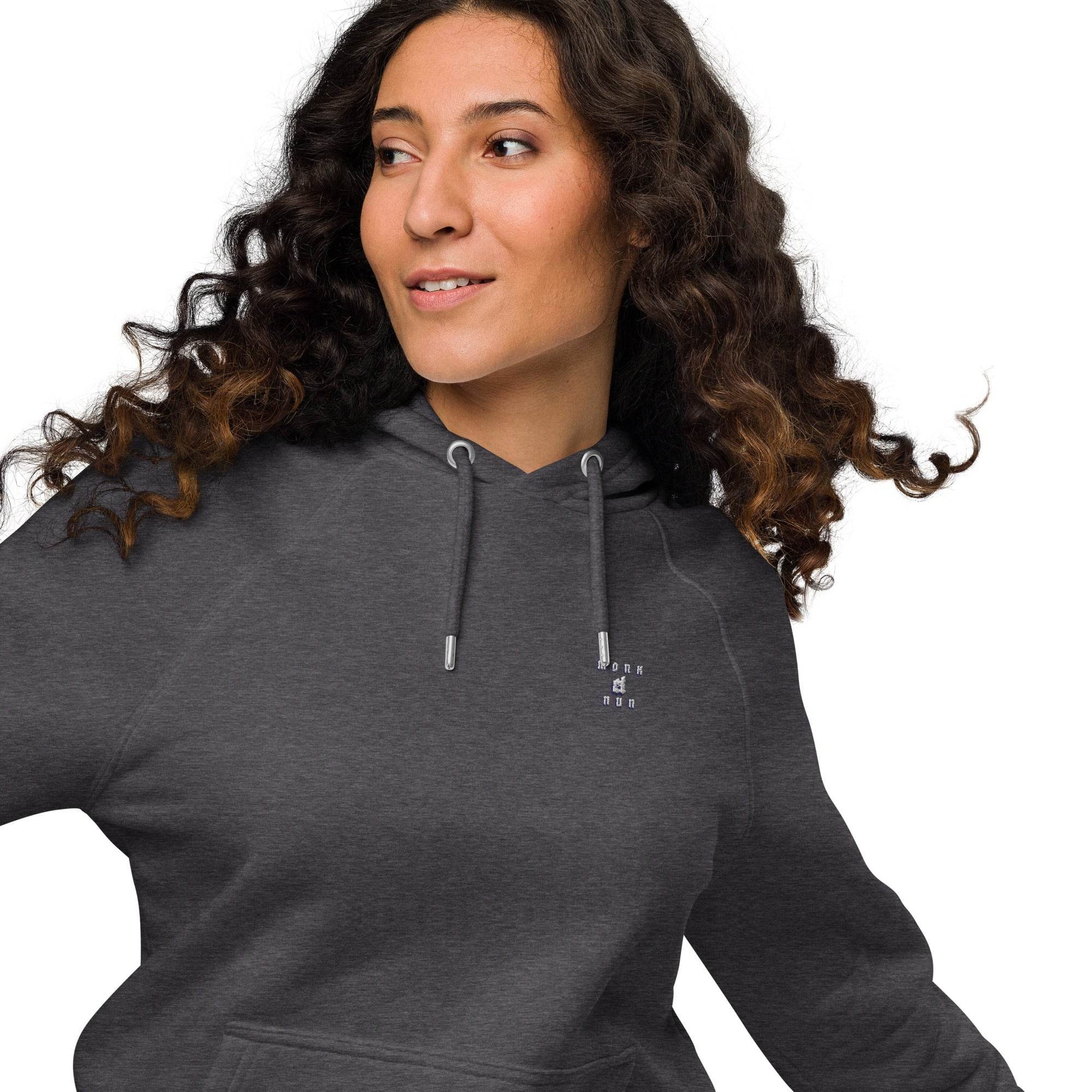 Unisex eco 100% organic cotton Warriors Hoodie Always think positive - Monk&Nun UnisexClothing