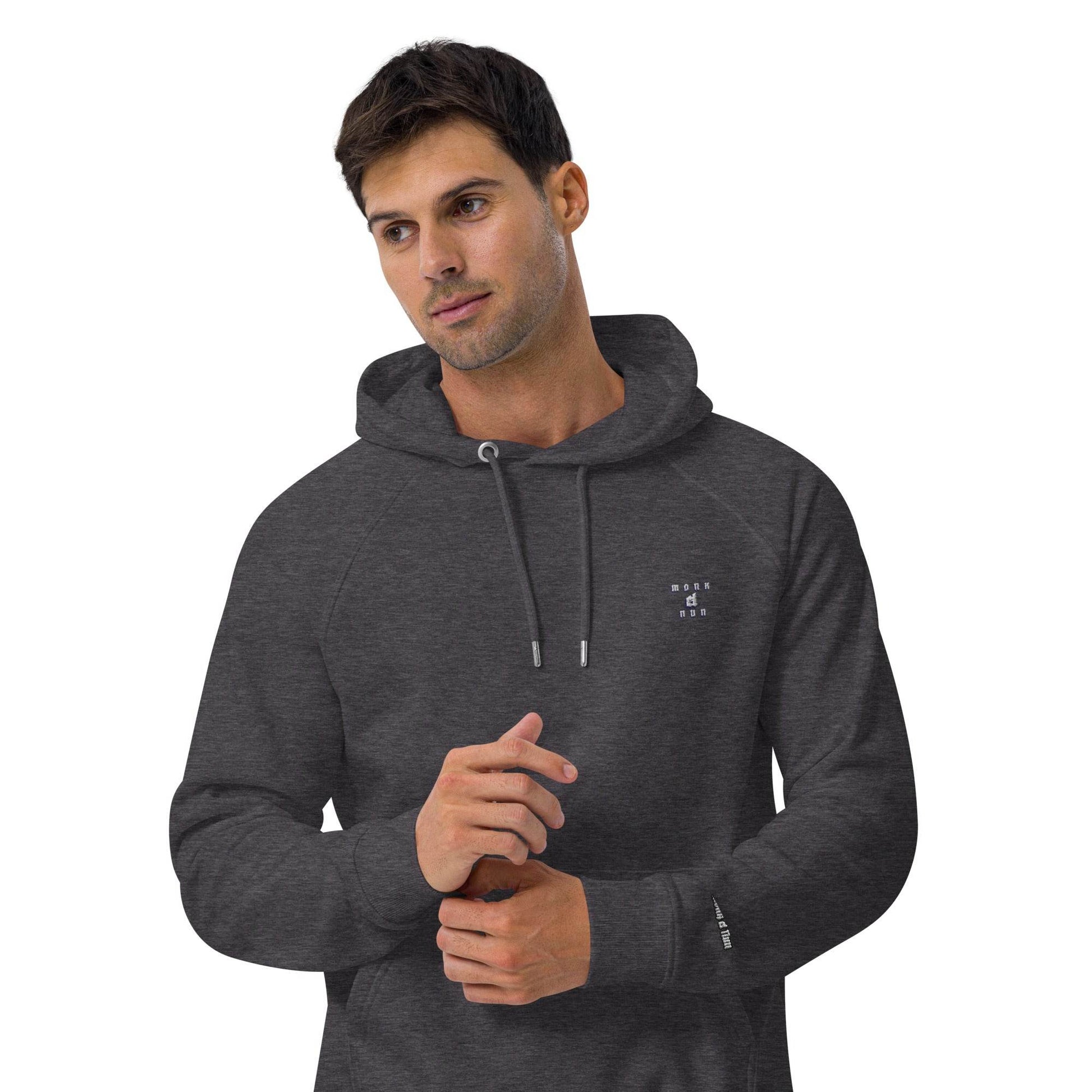 Unisex eco 100% organic cotton Warriors Hoodie Always think positive - Monk&Nun UnisexClothing