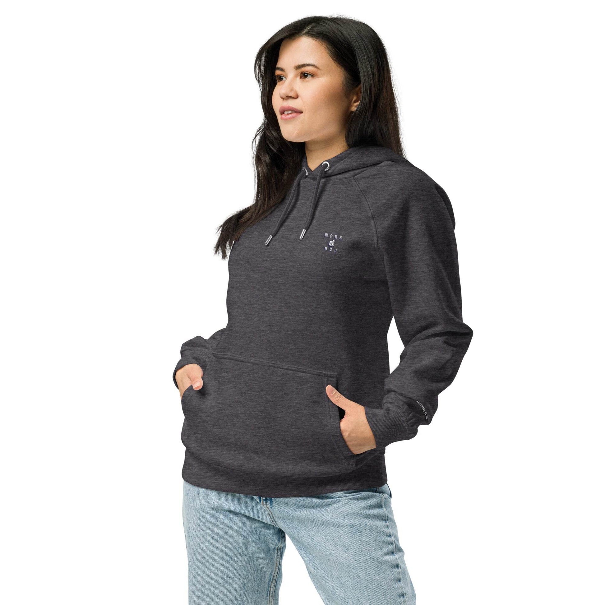 Unisex eco 100% organic cotton Warriors Hoodie Always think positive - Monk&Nun UnisexClothing