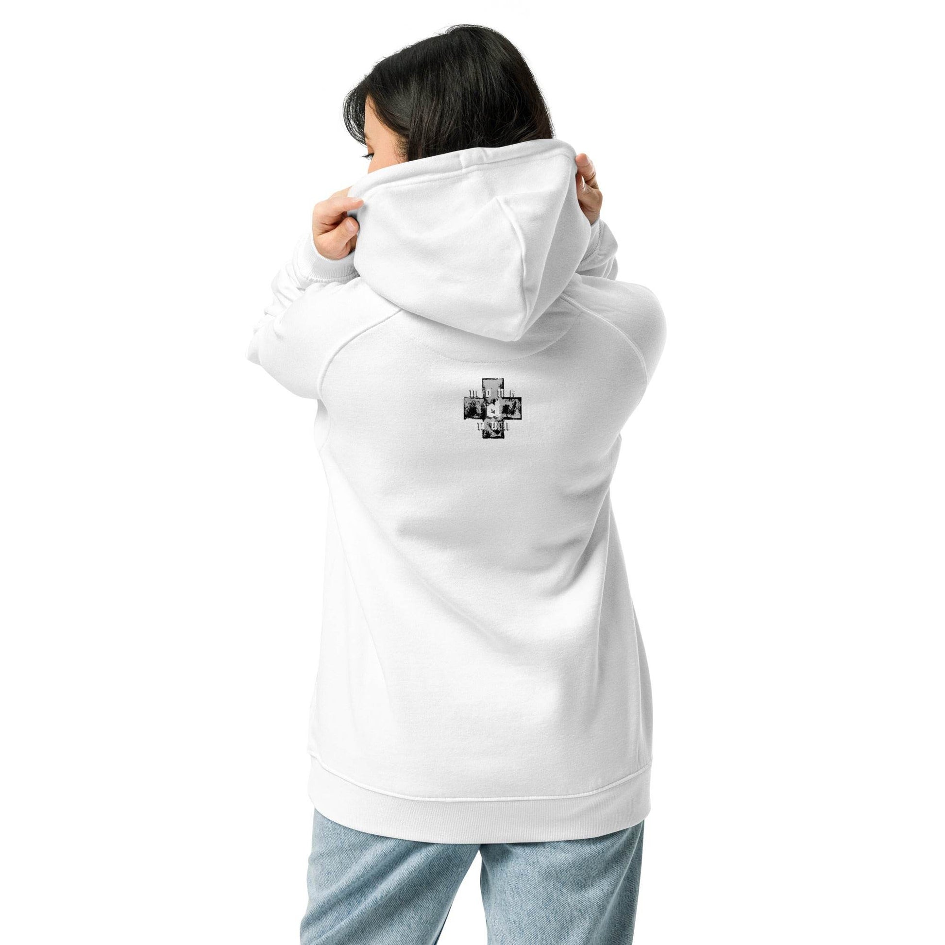 Unisex eco 100% organic cotton Warriors Hoodie Always think positive - Monk&Nun UnisexClothing
