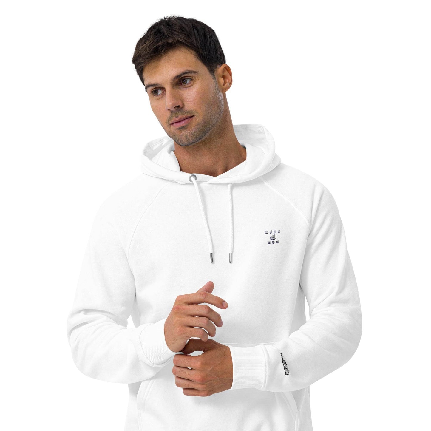 Unisex eco 100% organic cotton Warriors Hoodie Always think positive - Monk&Nun UnisexClothing
