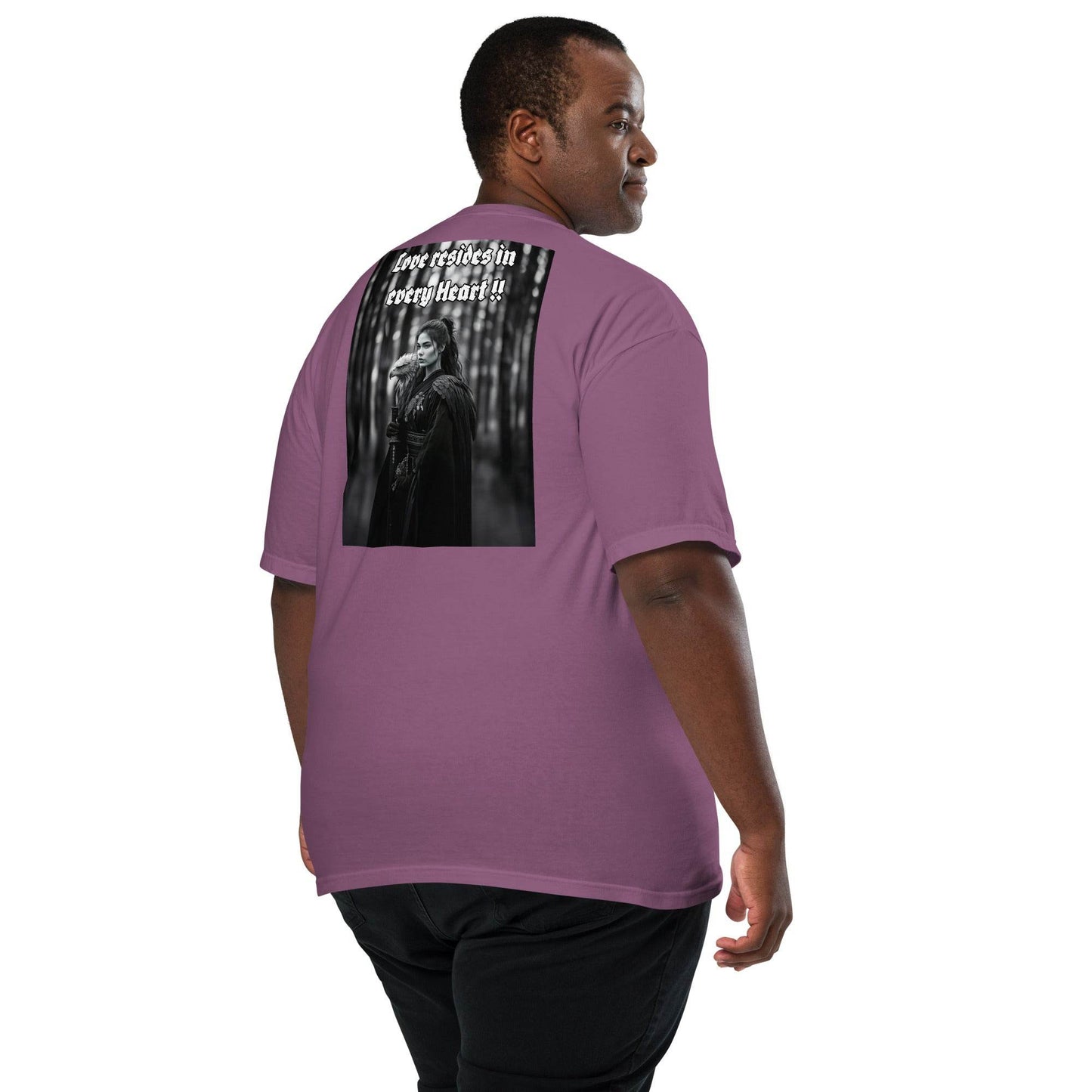 Unisex garment-dyed heavyweight 100% cotton t-shirt Design #1 - Monk&Nun UnisexClothing