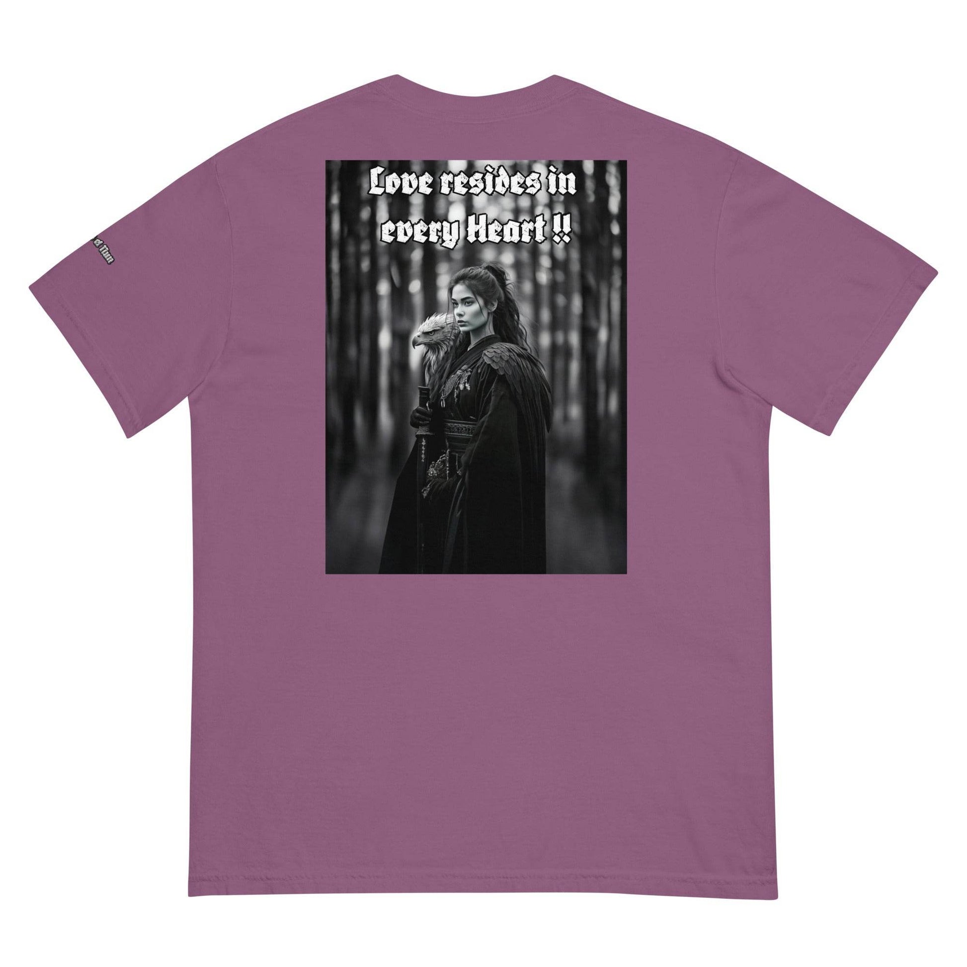 Unisex garment-dyed heavyweight 100% cotton t-shirt Design #1 - Monk&Nun UnisexClothing