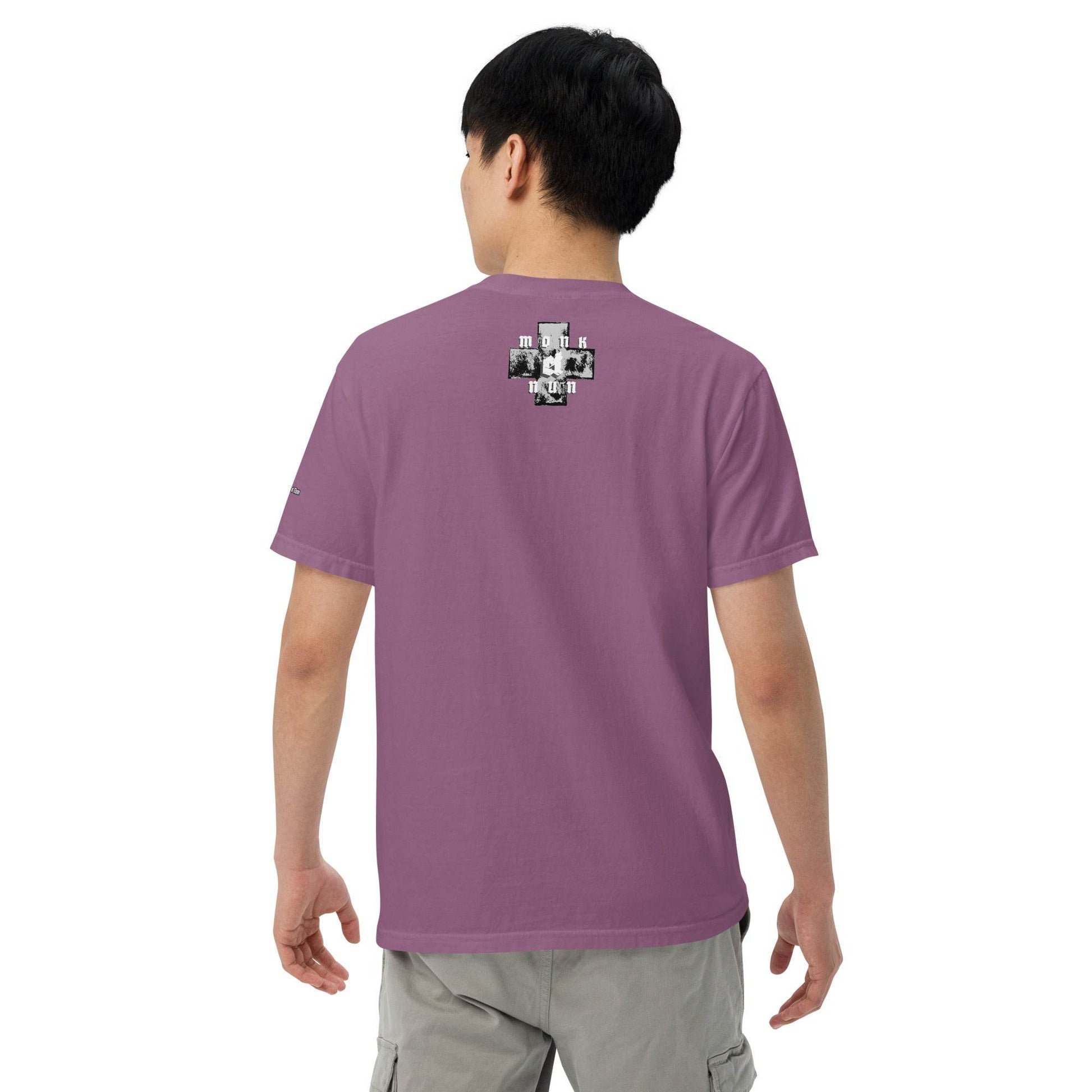 Unisex garment-dyed heavyweight 100% cotton t-shirt Always think positive - Monk&Nun UnisexClothing