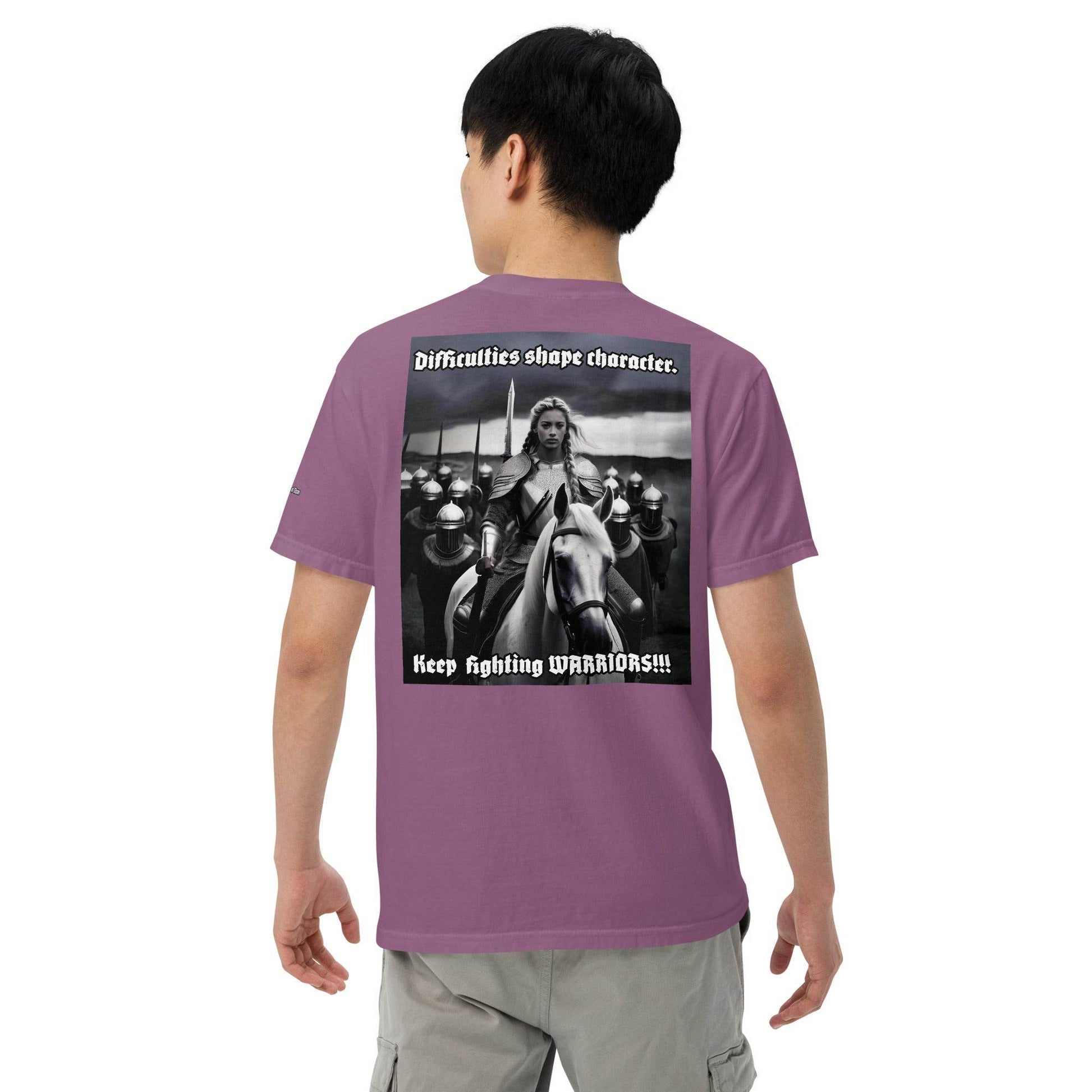 Unisex garment-dyed heavyweight 100% cotton t-shirt Design #14 - Monk&Nun UnisexClothing