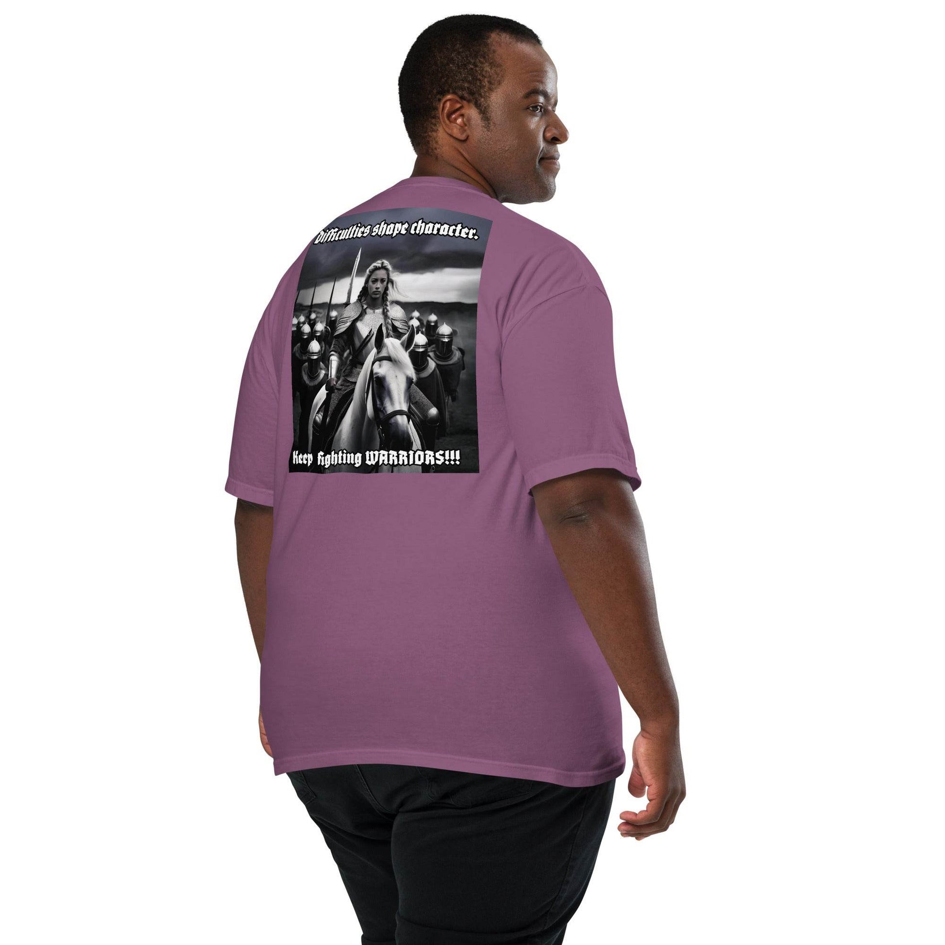 Unisex garment-dyed heavyweight 100% cotton t-shirt Design #14 - Monk&Nun UnisexClothing