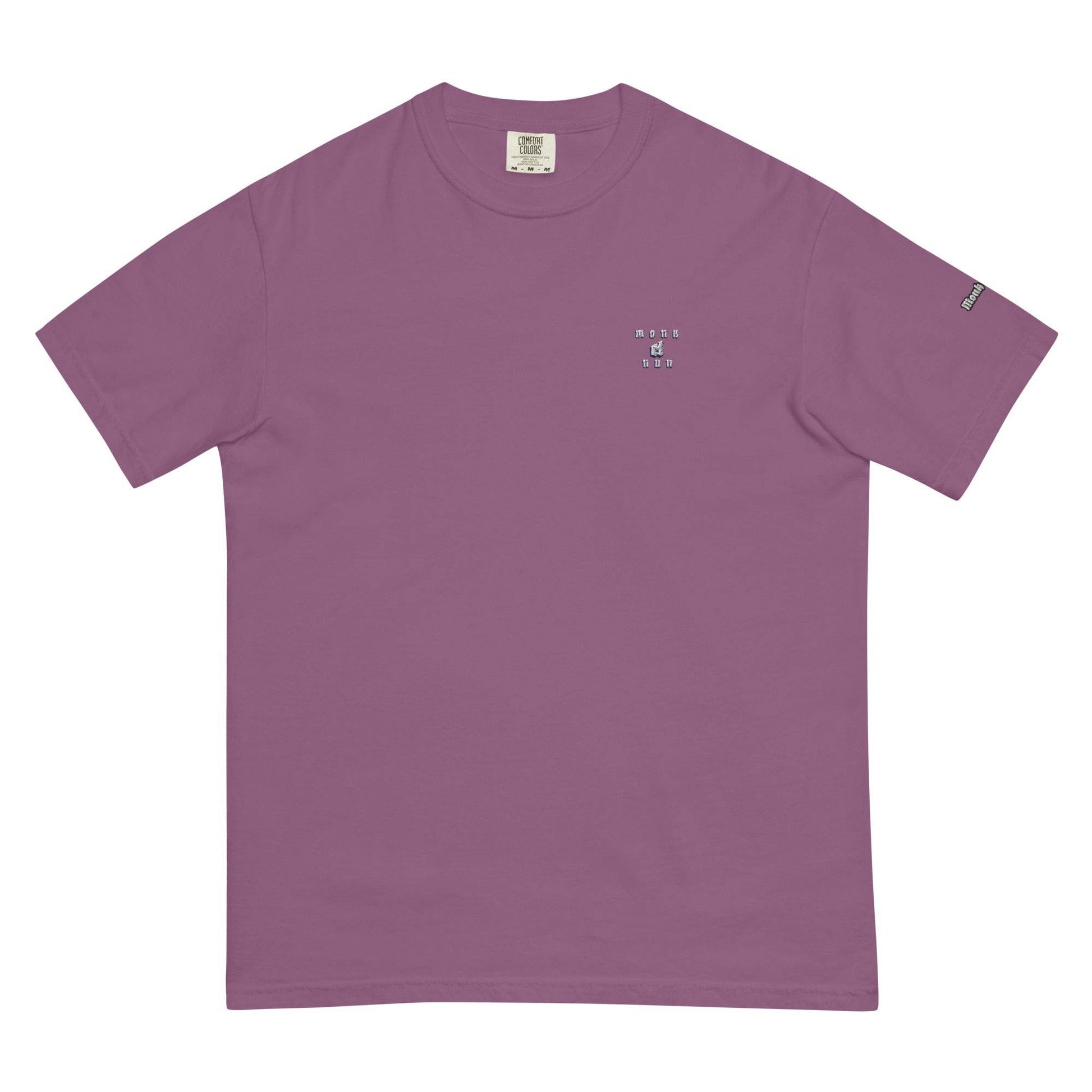 Unisex garment-dyed heavyweight 100% cotton t-shirt Design #1 - Monk&Nun UnisexClothing