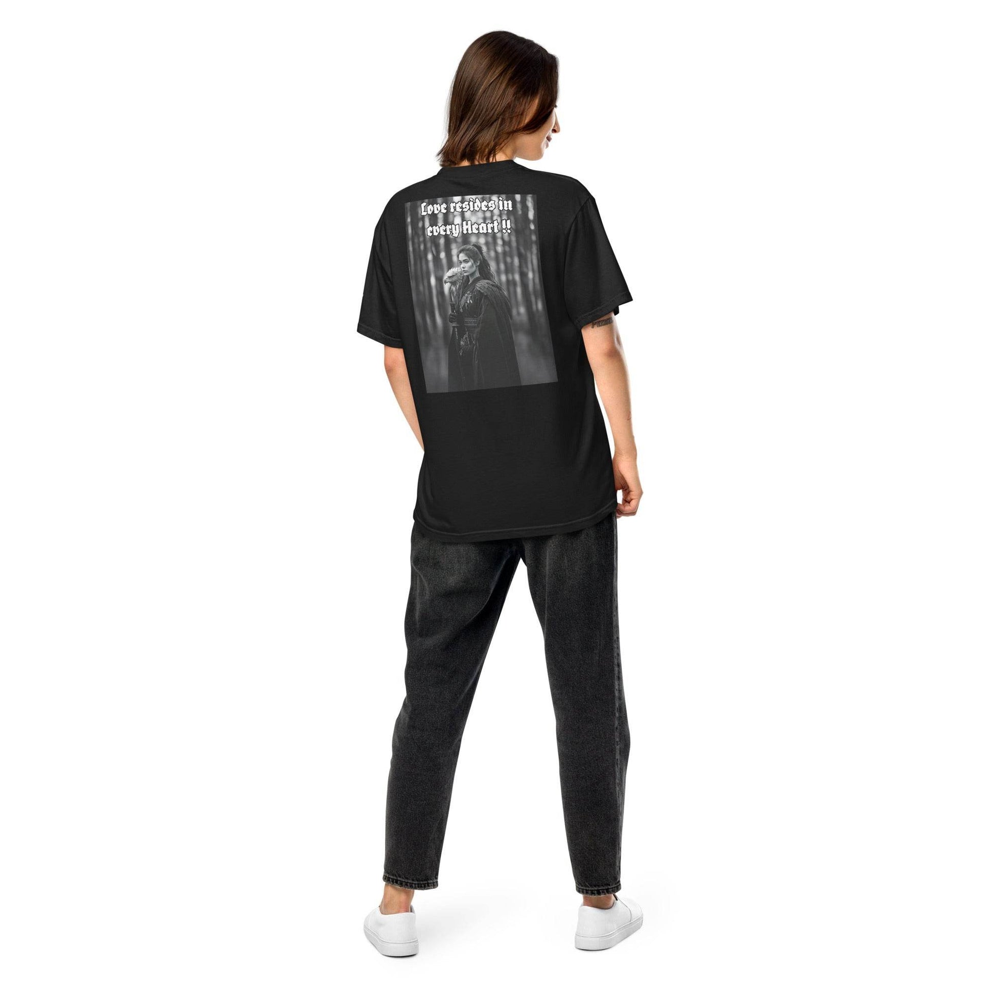 Unisex garment-dyed heavyweight 100% cotton t-shirt Design #1 - Monk&Nun UnisexClothing
