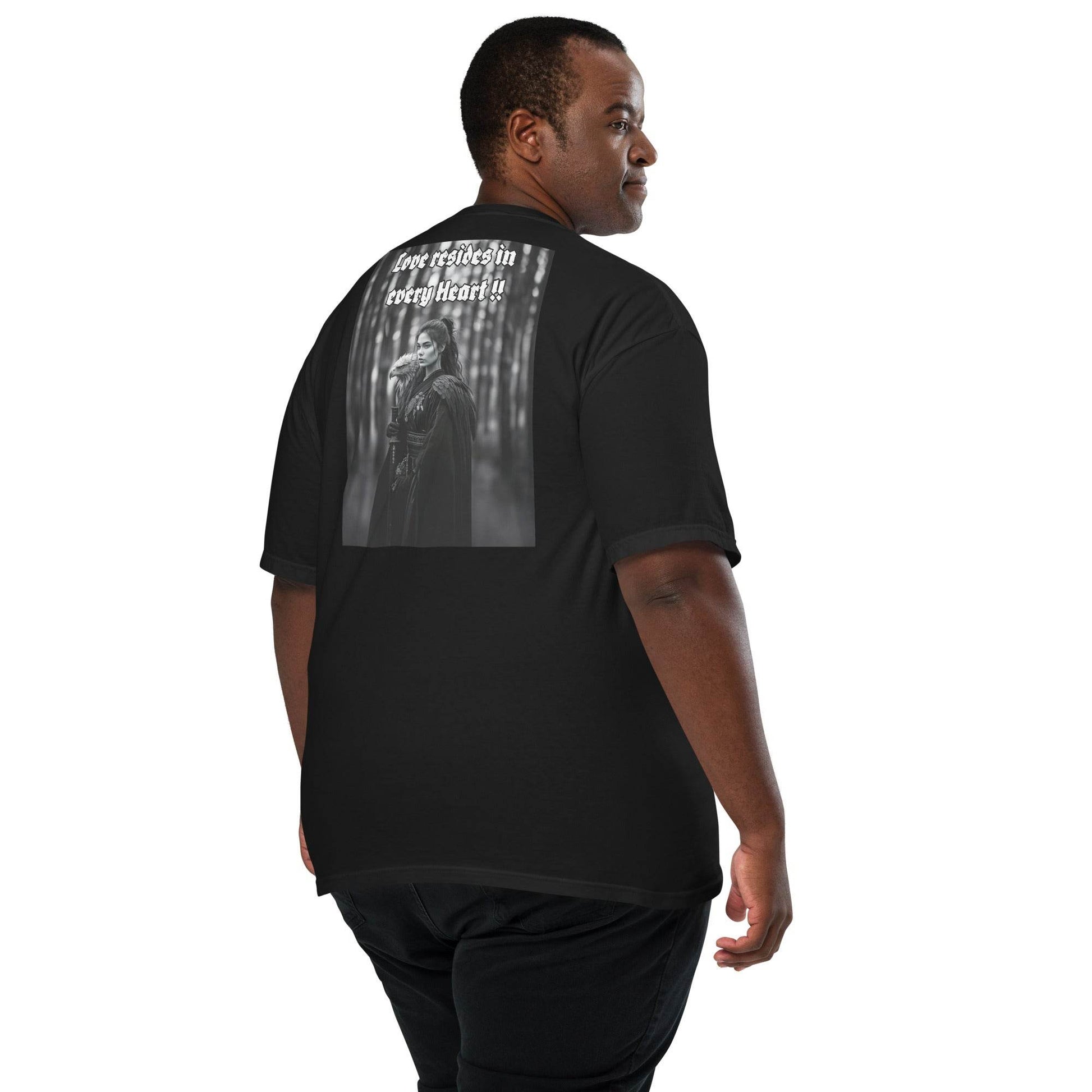 Unisex garment-dyed heavyweight 100% cotton t-shirt Design #1 - Monk&Nun UnisexClothing