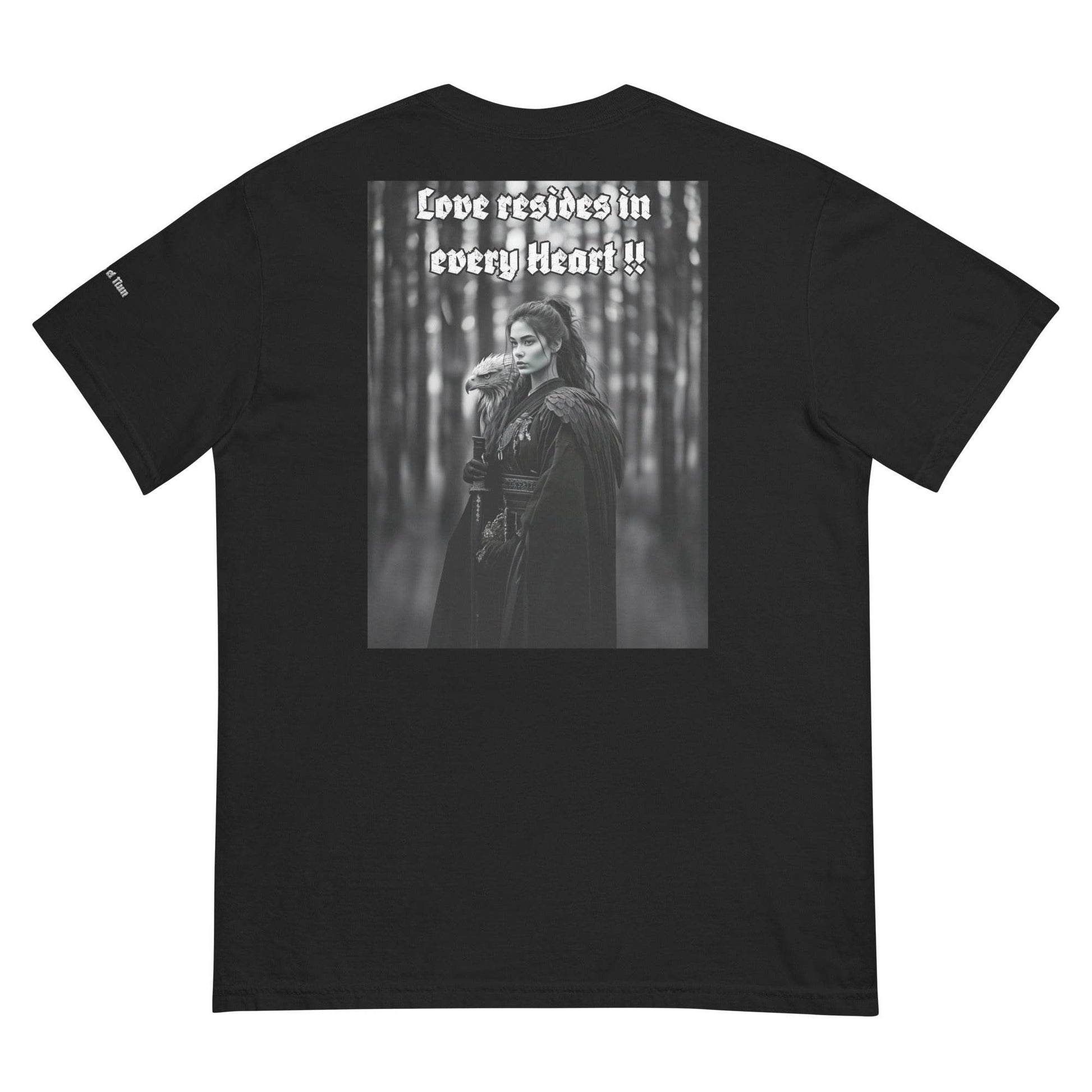 Unisex garment-dyed heavyweight 100% cotton t-shirt Design #1 - Monk&Nun UnisexClothing