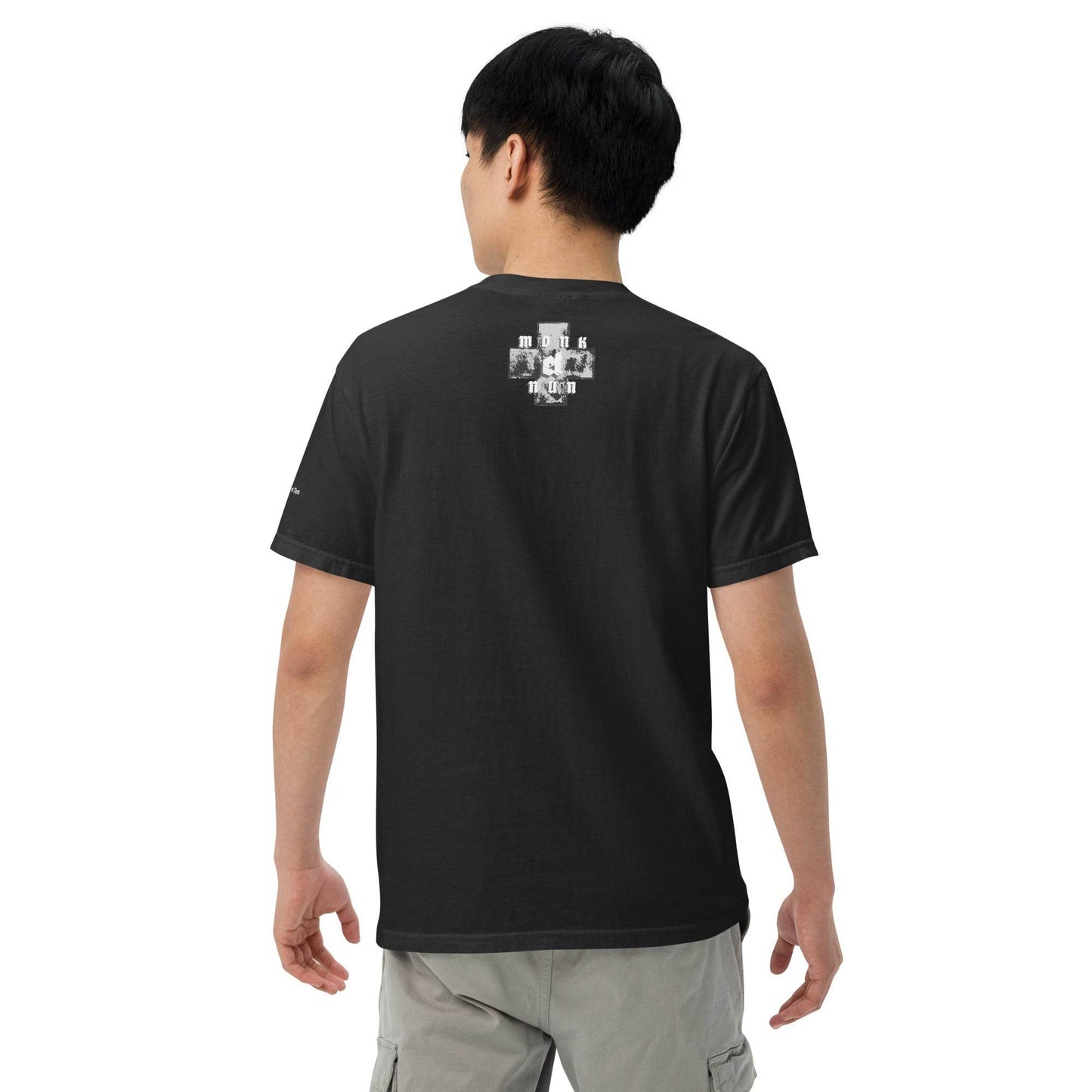 Unisex garment-dyed heavyweight 100% cotton t-shirt Always think positive - Monk&Nun UnisexClothing