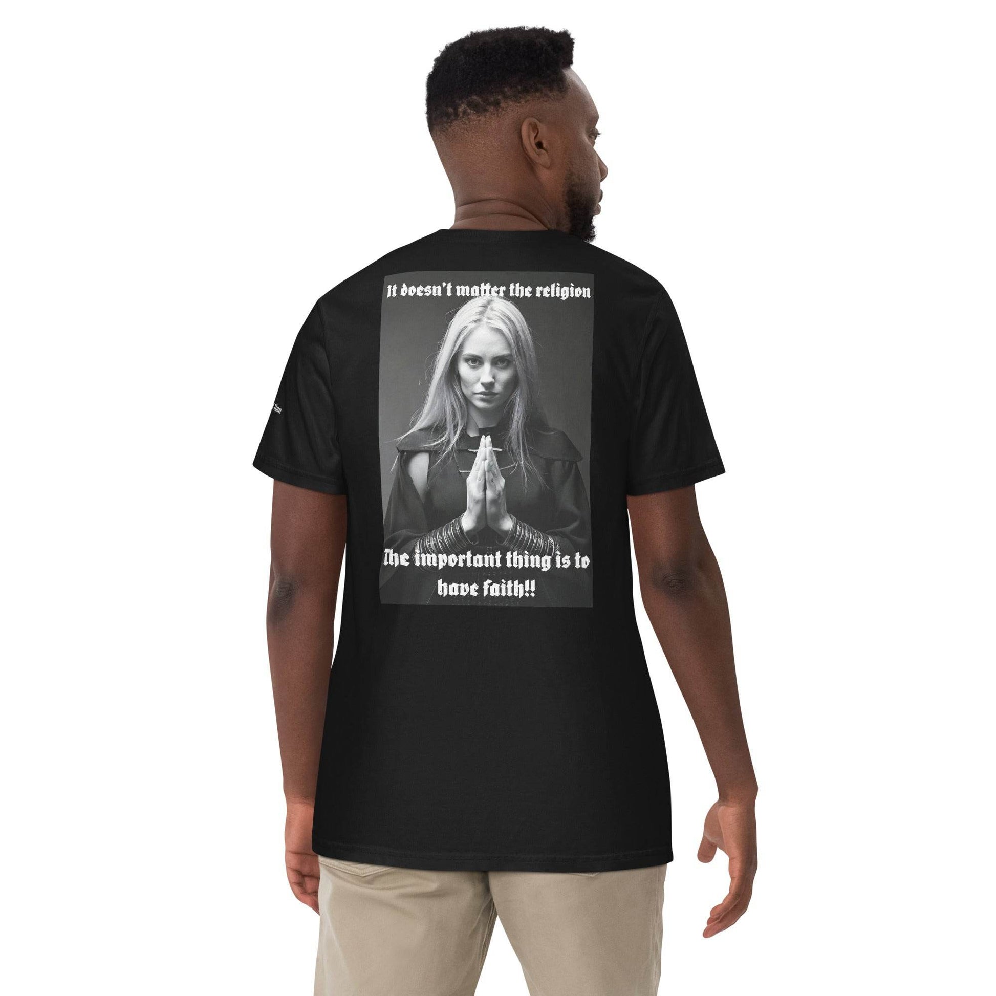 Unisex garment-dyed heavyweight 100% cotton t-shirt Design #3 - Monk&Nun UnisexClothing