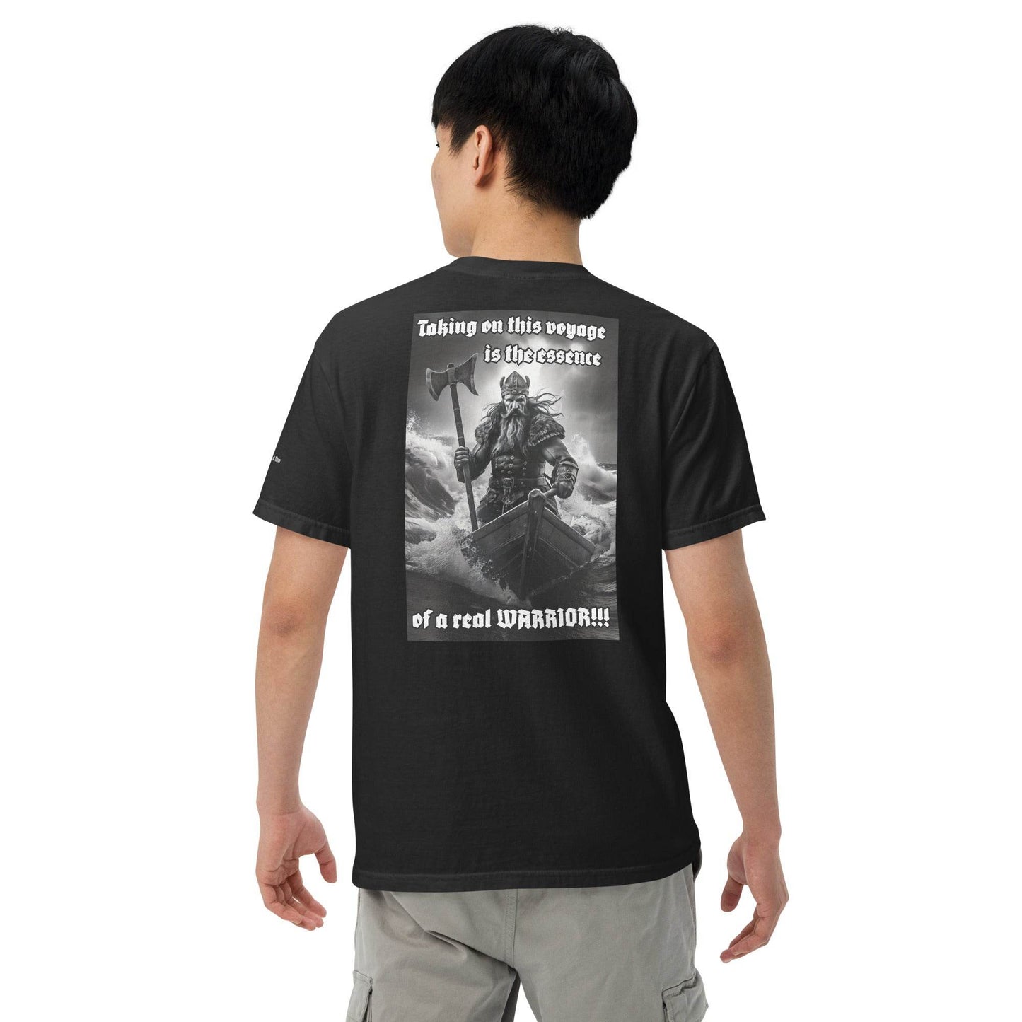 Unisex garment-dyed heavyweight 100% cotton t-shirt Design #12 - Monk&Nun UnisexClothing