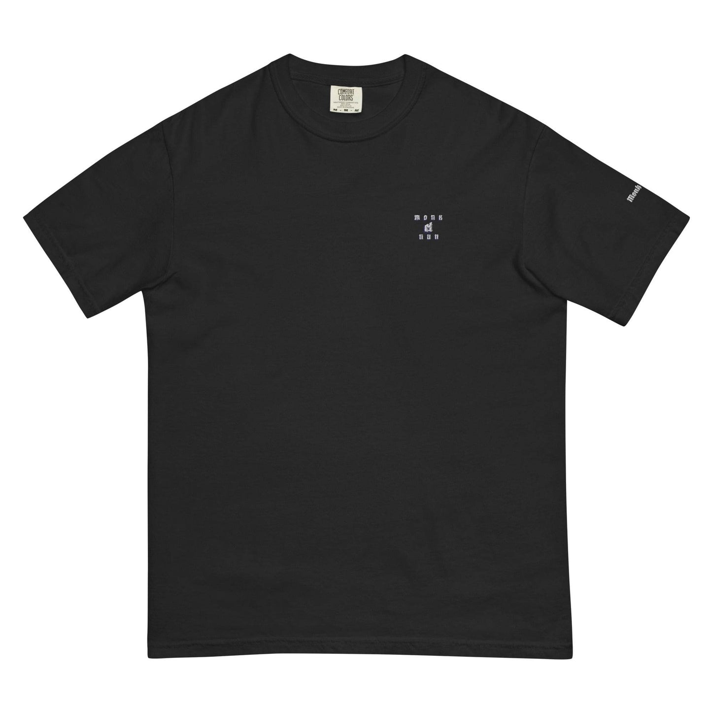 Unisex garment-dyed heavyweight 100% cotton t-shirt Design #1 - Monk&Nun UnisexClothing