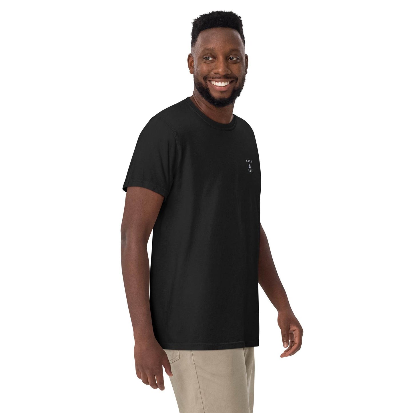 Unisex garment-dyed heavyweight 100% cotton t-shirt Design #12 - Monk&Nun UnisexClothing