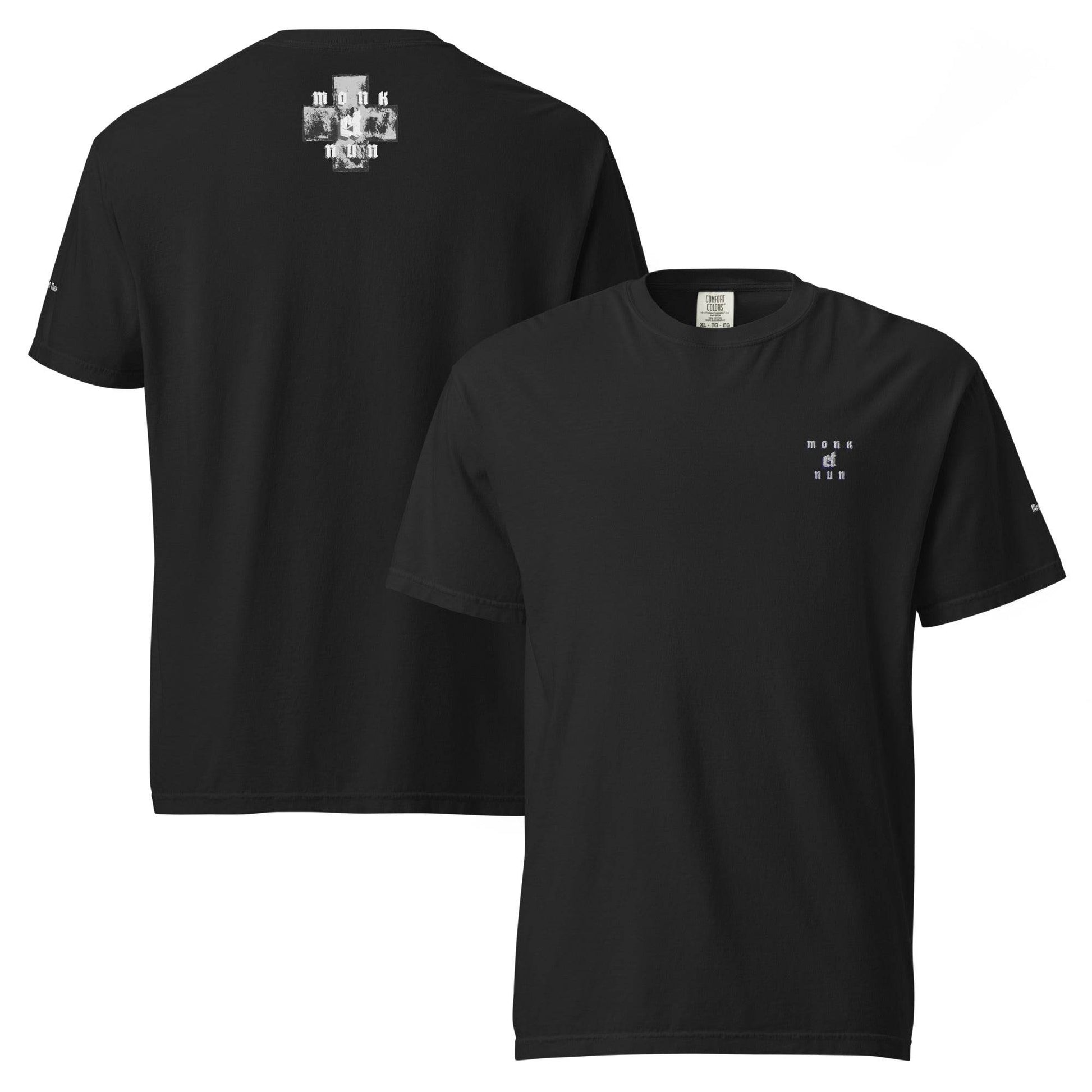 Unisex garment-dyed heavyweight 100% cotton t-shirt Always think positive - Monk&Nun UnisexClothing