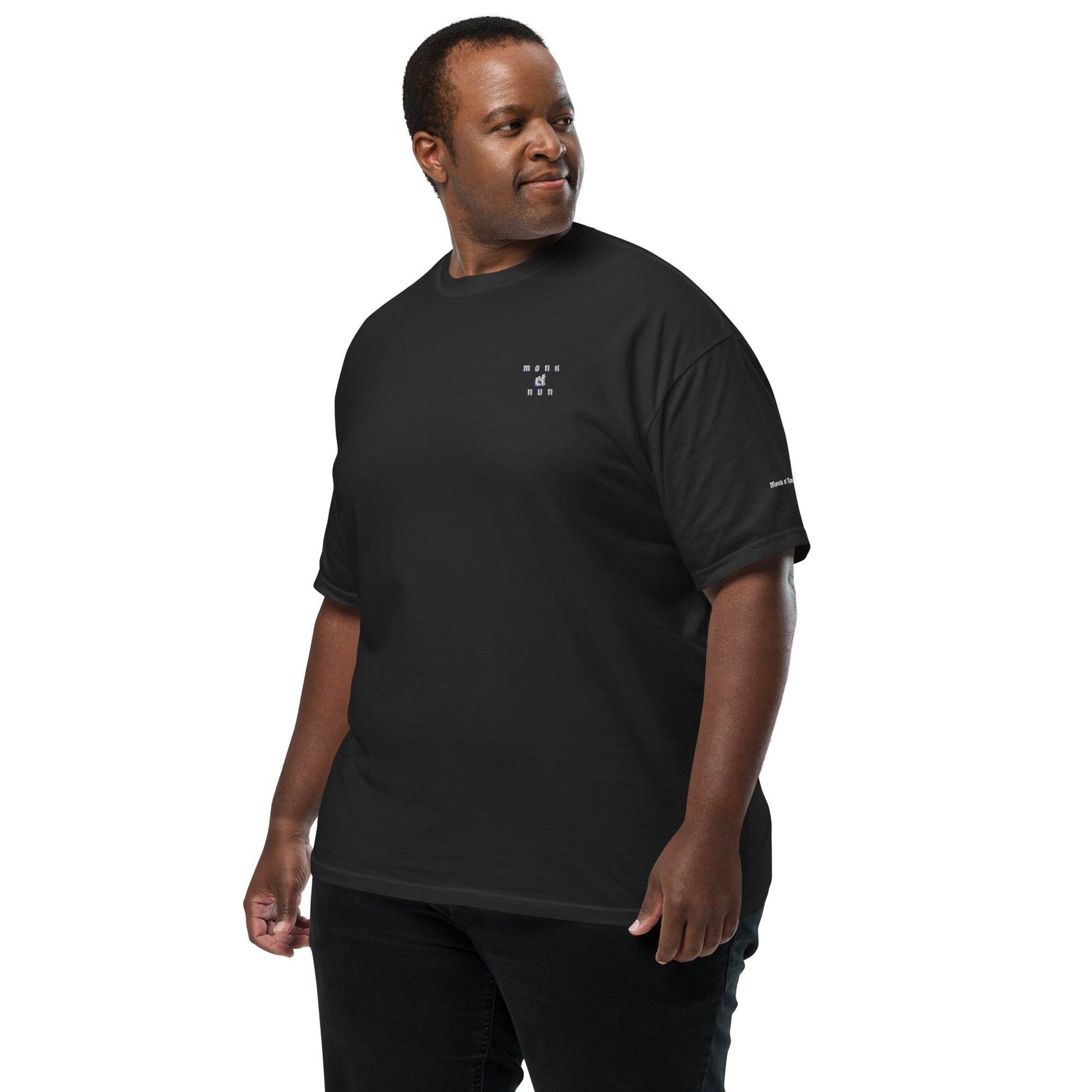 Unisex garment-dyed heavyweight 100% cotton t-shirt Design #14 - Monk&Nun UnisexClothing