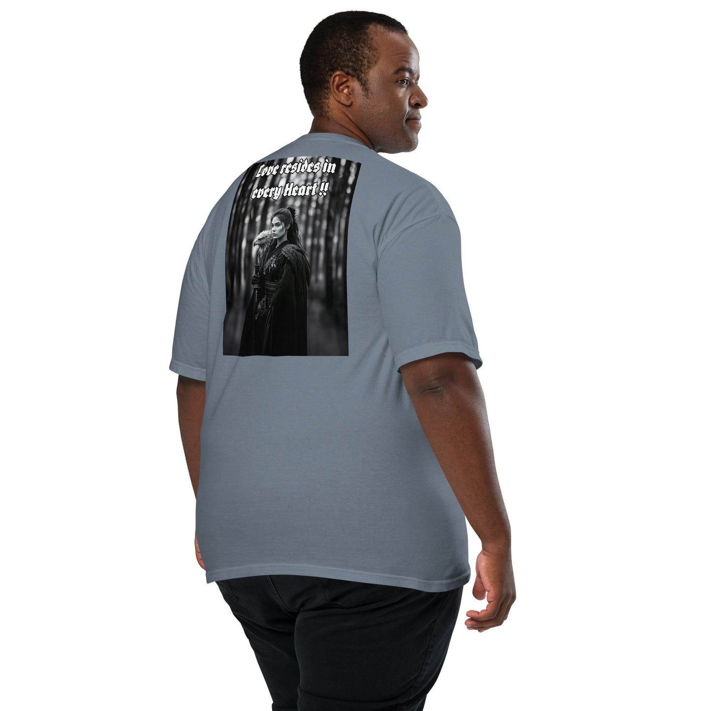 Unisex garment-dyed heavyweight 100% cotton t-shirt Design #1 - Monk&Nun UnisexClothing