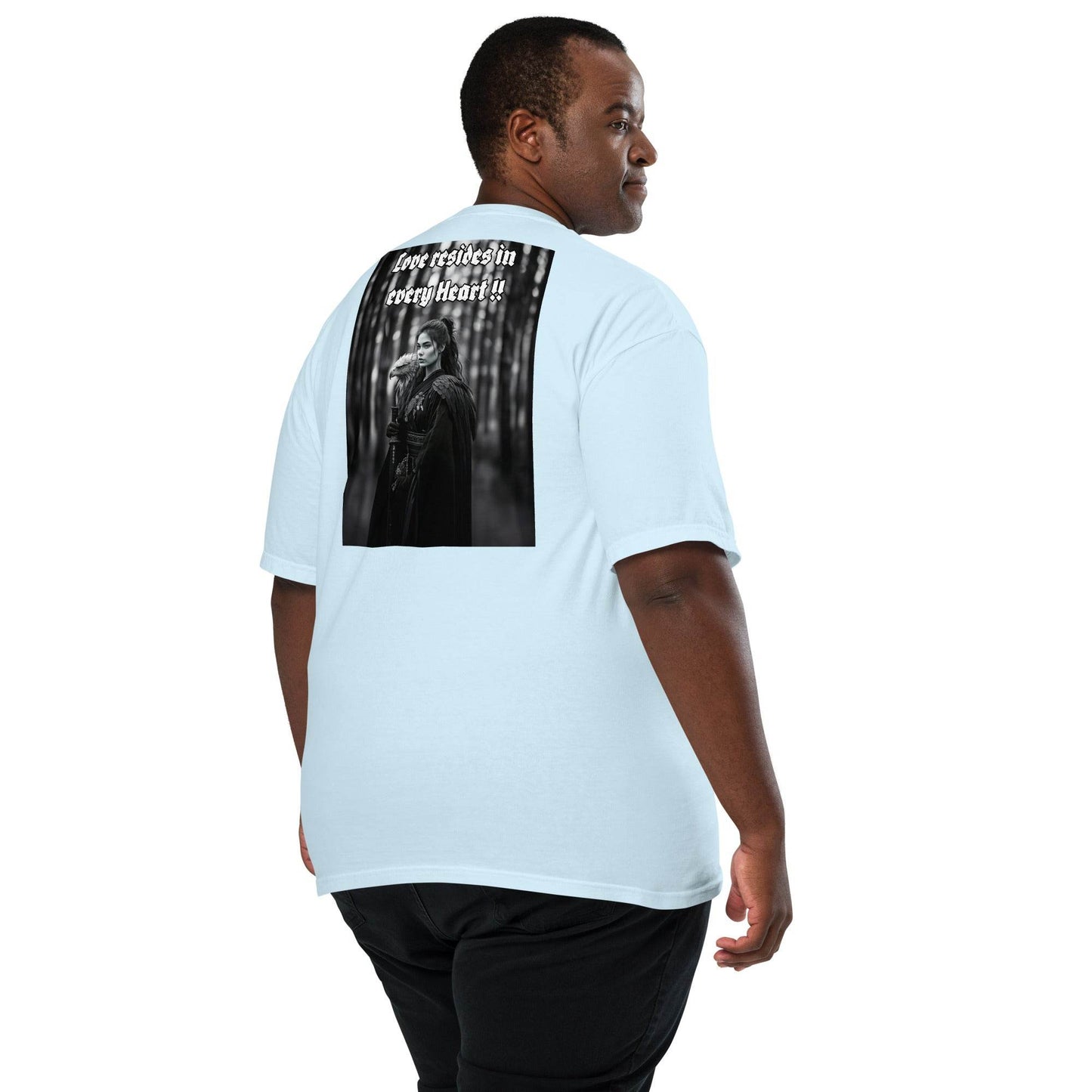 Unisex garment-dyed heavyweight 100% cotton t-shirt Design #1 - Monk&Nun UnisexClothing