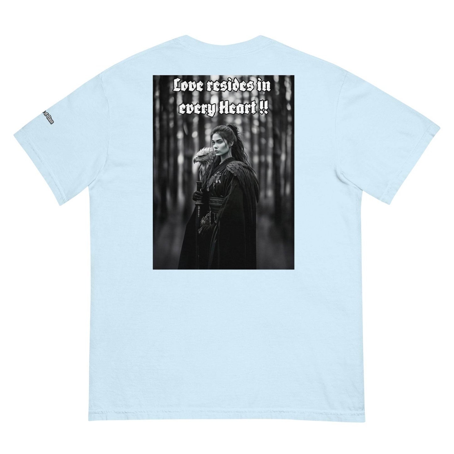 Unisex garment-dyed heavyweight 100% cotton t-shirt Design #1 - Monk&Nun UnisexClothing