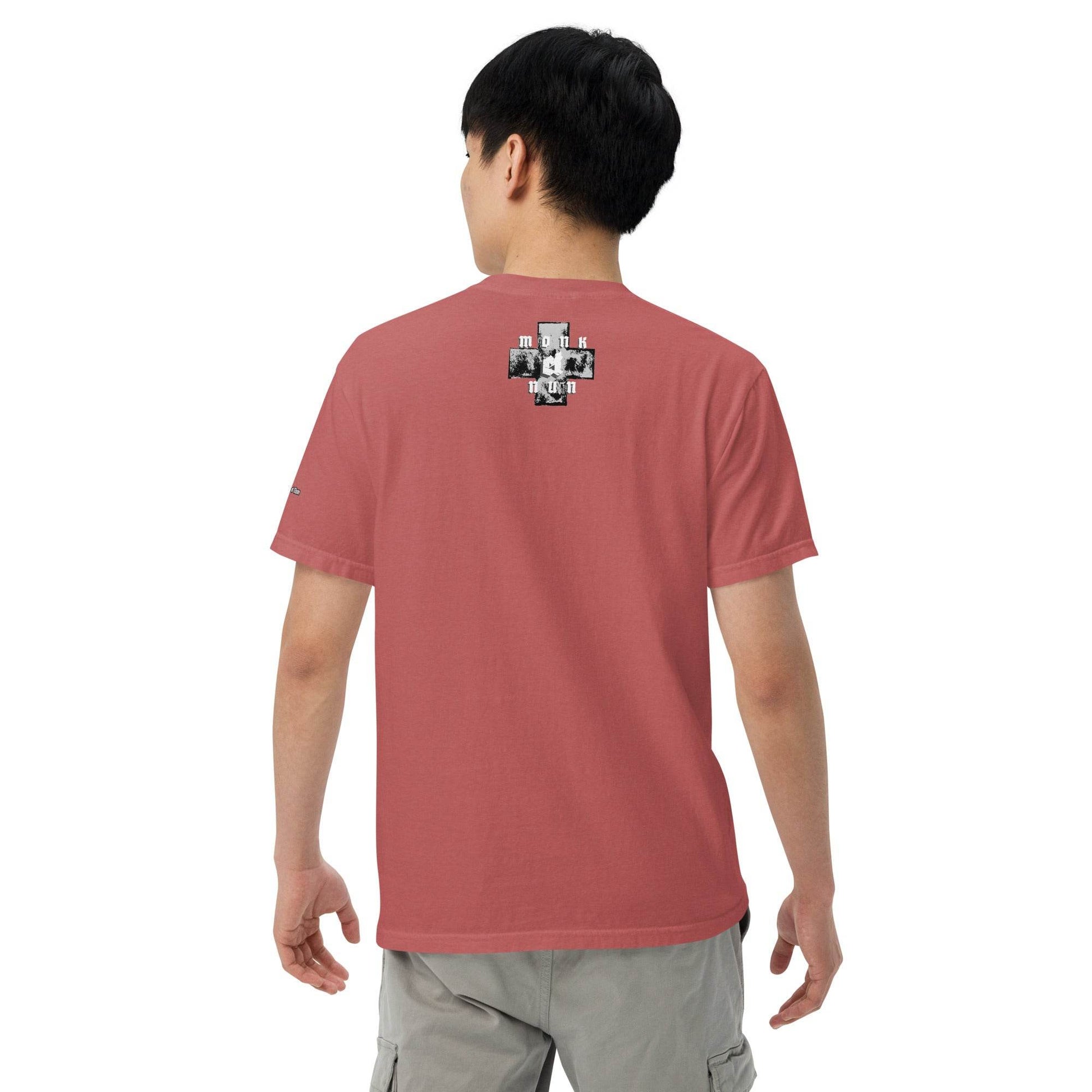 Unisex garment-dyed heavyweight 100% cotton t-shirt Always think positive - Monk&Nun UnisexClothing