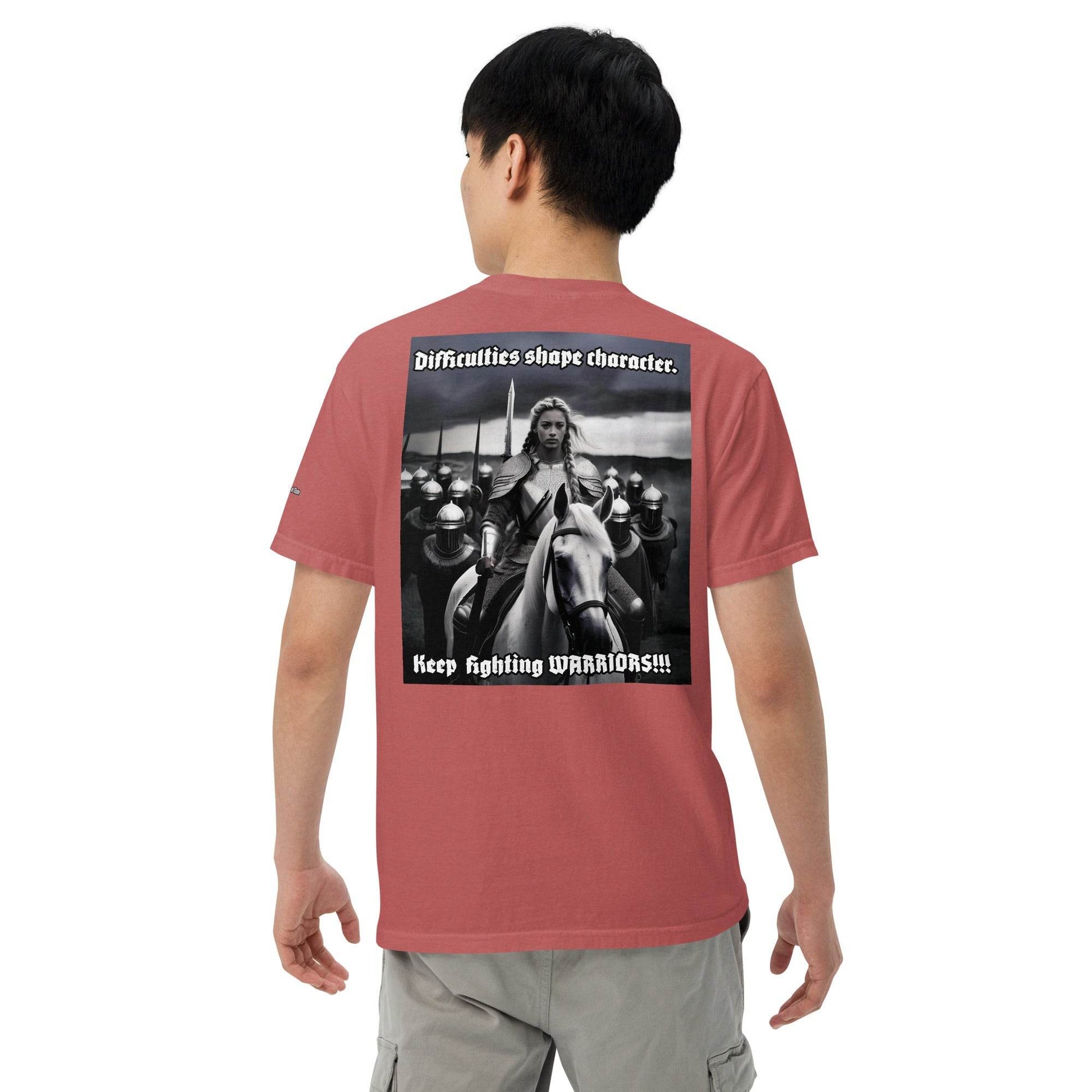 Unisex garment-dyed heavyweight 100% cotton t-shirt Design #14 - Monk&Nun UnisexClothing