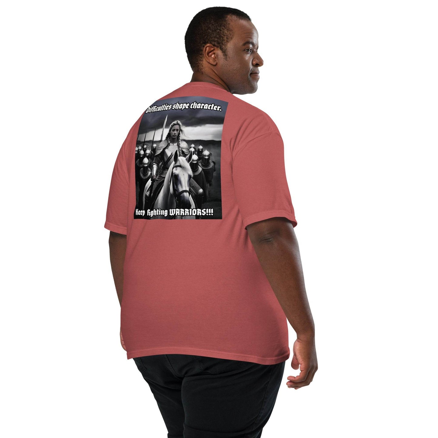 Unisex garment-dyed heavyweight 100% cotton t-shirt Design #14 - Monk&Nun UnisexClothing