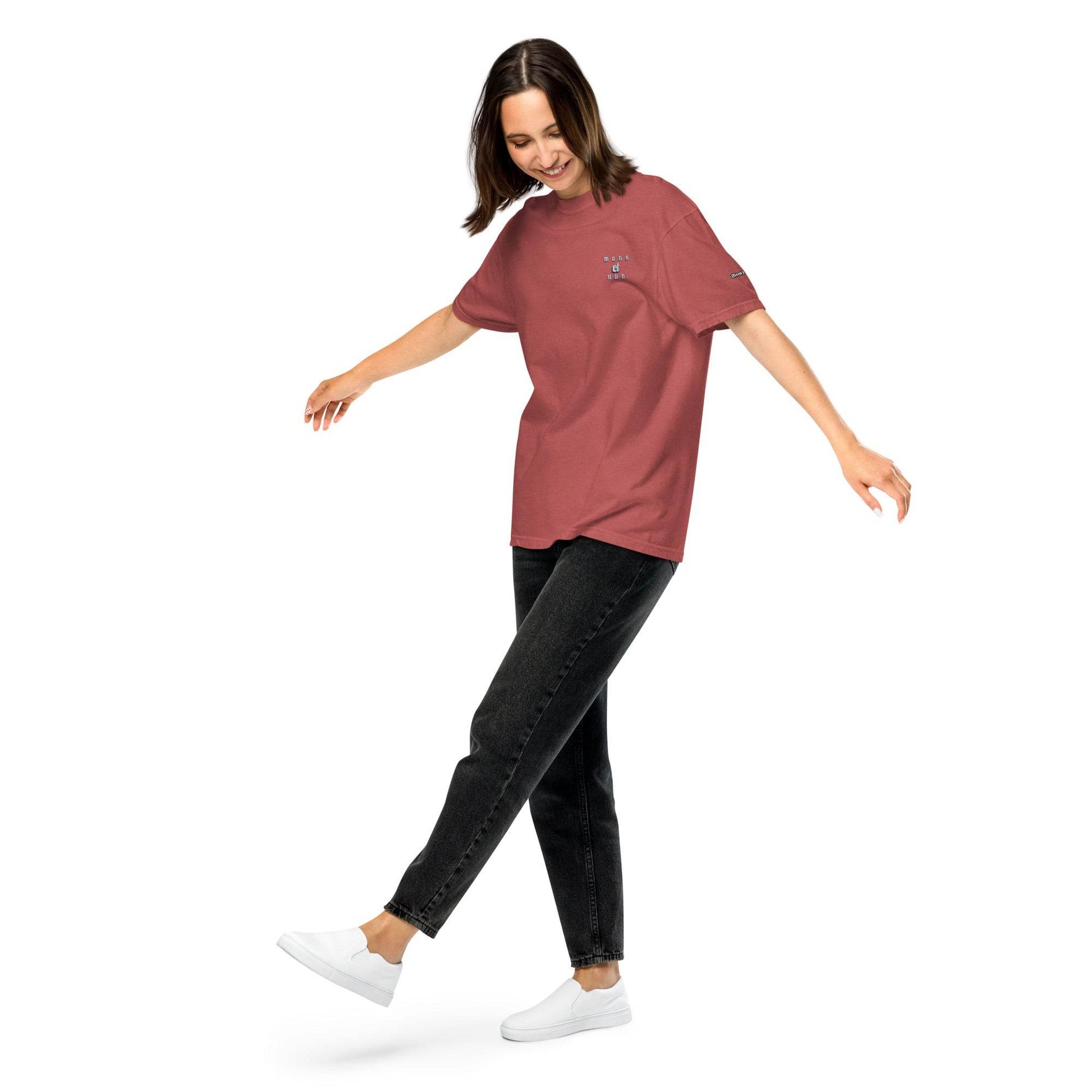 Unisex garment-dyed heavyweight 100% cotton t-shirt Design #3 - Monk&Nun UnisexClothing