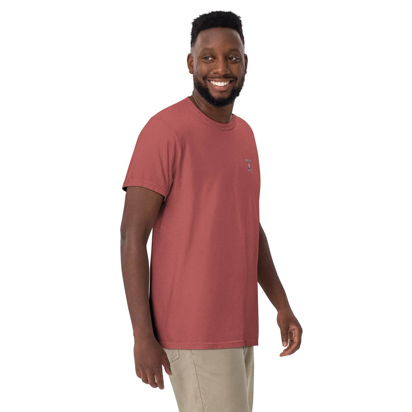 Unisex garment-dyed heavyweight 100% cotton t-shirt Design #12 - Monk&Nun UnisexClothing