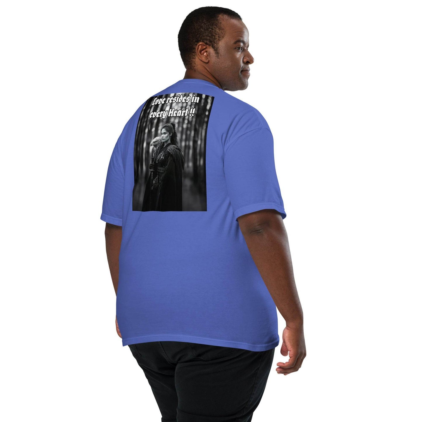 Unisex garment-dyed heavyweight 100% cotton t-shirt Design #1 - Monk&Nun UnisexClothing