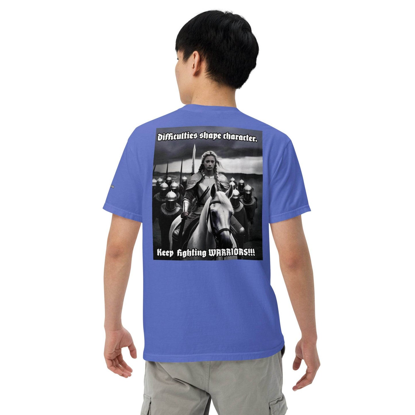 Unisex garment-dyed heavyweight 100% cotton t-shirt Design #14 - Monk&Nun UnisexClothing