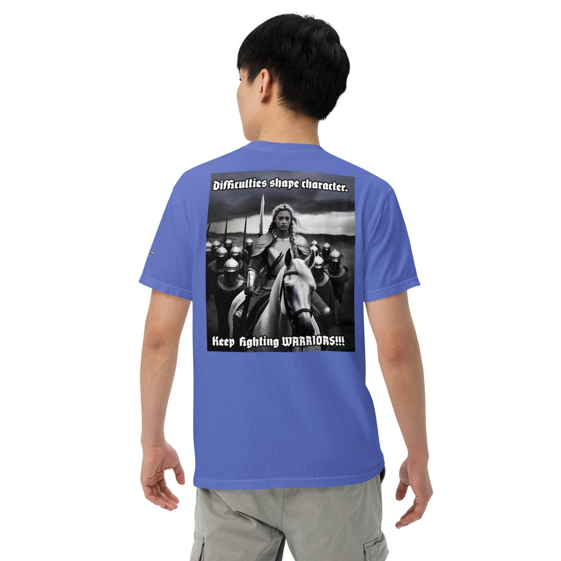 Unisex garment-dyed heavyweight 100% cotton t-shirt Design #14 - Monk&Nun UnisexClothing