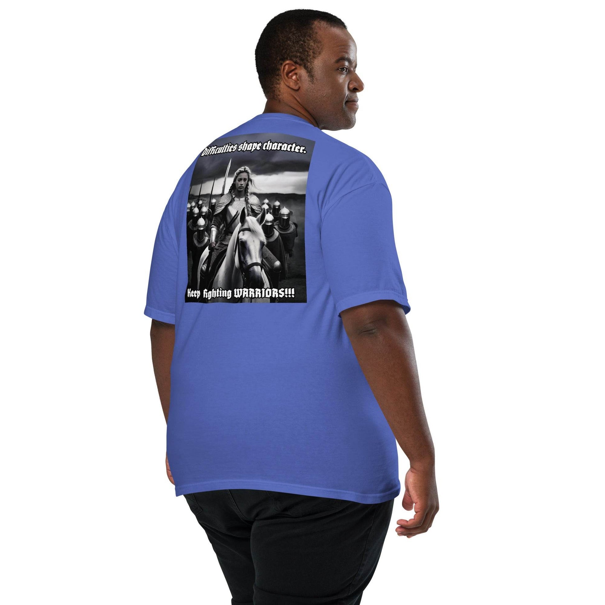 Unisex garment-dyed heavyweight 100% cotton t-shirt Design #14 - Monk&Nun UnisexClothing