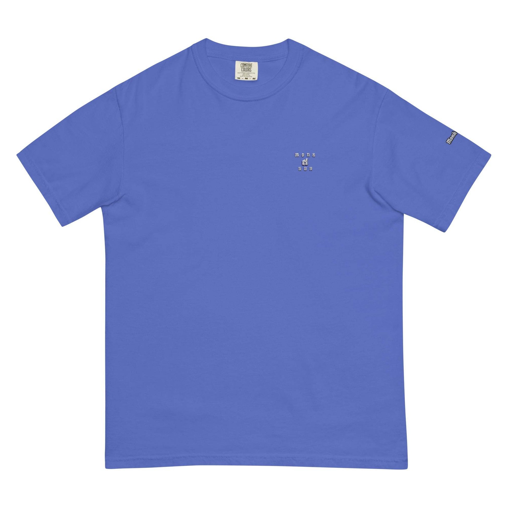 Unisex garment-dyed heavyweight 100% cotton t-shirt Design #1 - Monk&Nun UnisexClothing