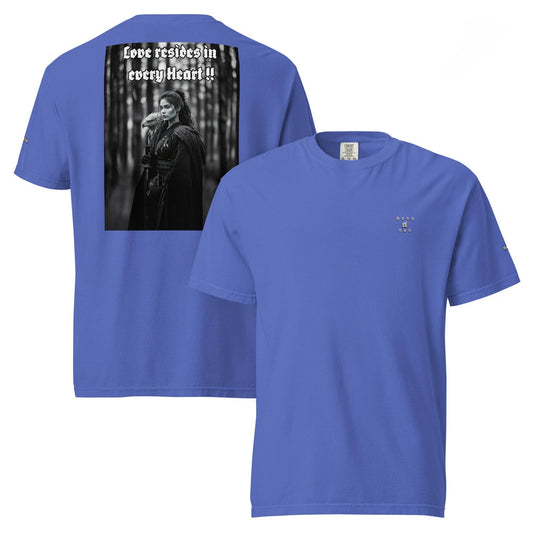 Unisex garment-dyed heavyweight 100% cotton t-shirt Design #1 - Monk&Nun UnisexClothing