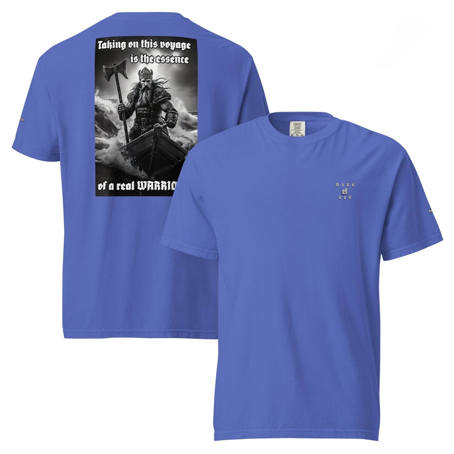 Unisex garment-dyed heavyweight 100% cotton t-shirt Design #12 - Monk&Nun UnisexClothing