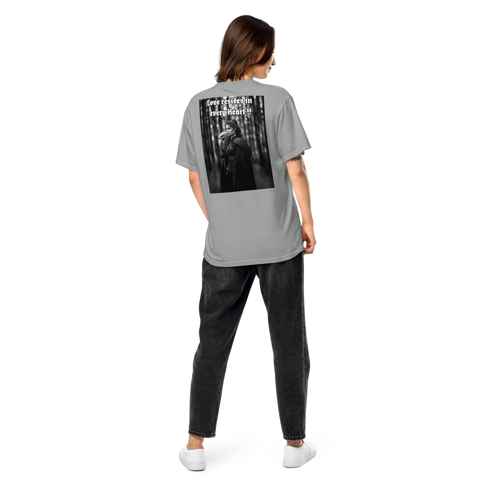 Unisex garment-dyed heavyweight 100% cotton t-shirt Design #1 - Monk&Nun UnisexClothing