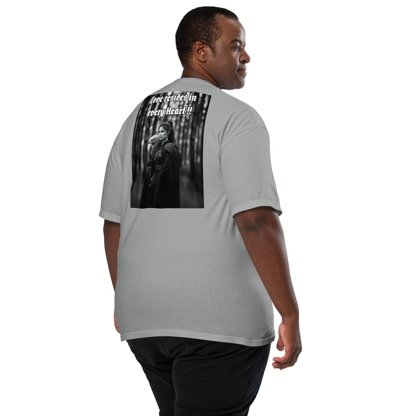 Unisex garment-dyed heavyweight 100% cotton t-shirt Design #1 - Monk&Nun UnisexClothing