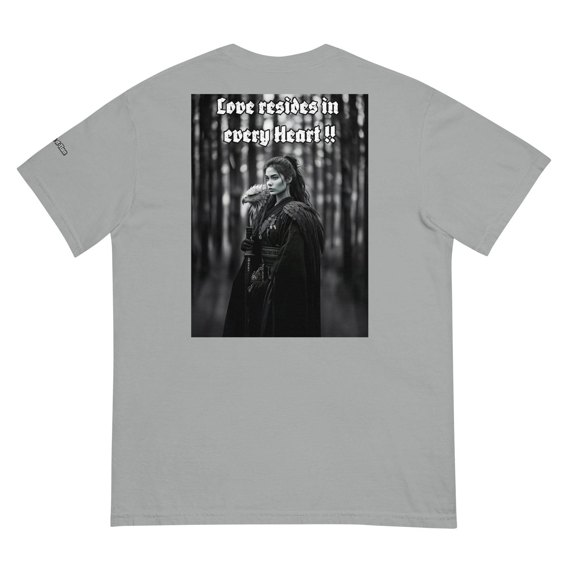 Unisex garment-dyed heavyweight 100% cotton t-shirt Design #1 - Monk&Nun UnisexClothing