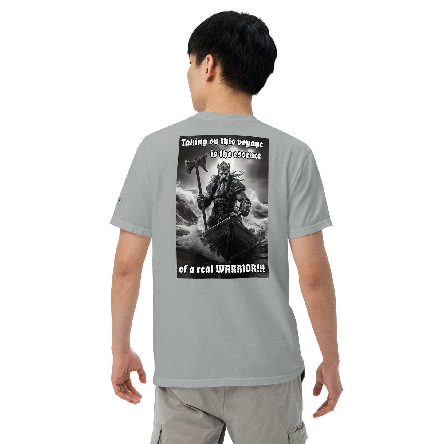 Unisex garment-dyed heavyweight 100% cotton t-shirt Design #12 - Monk&Nun UnisexClothing