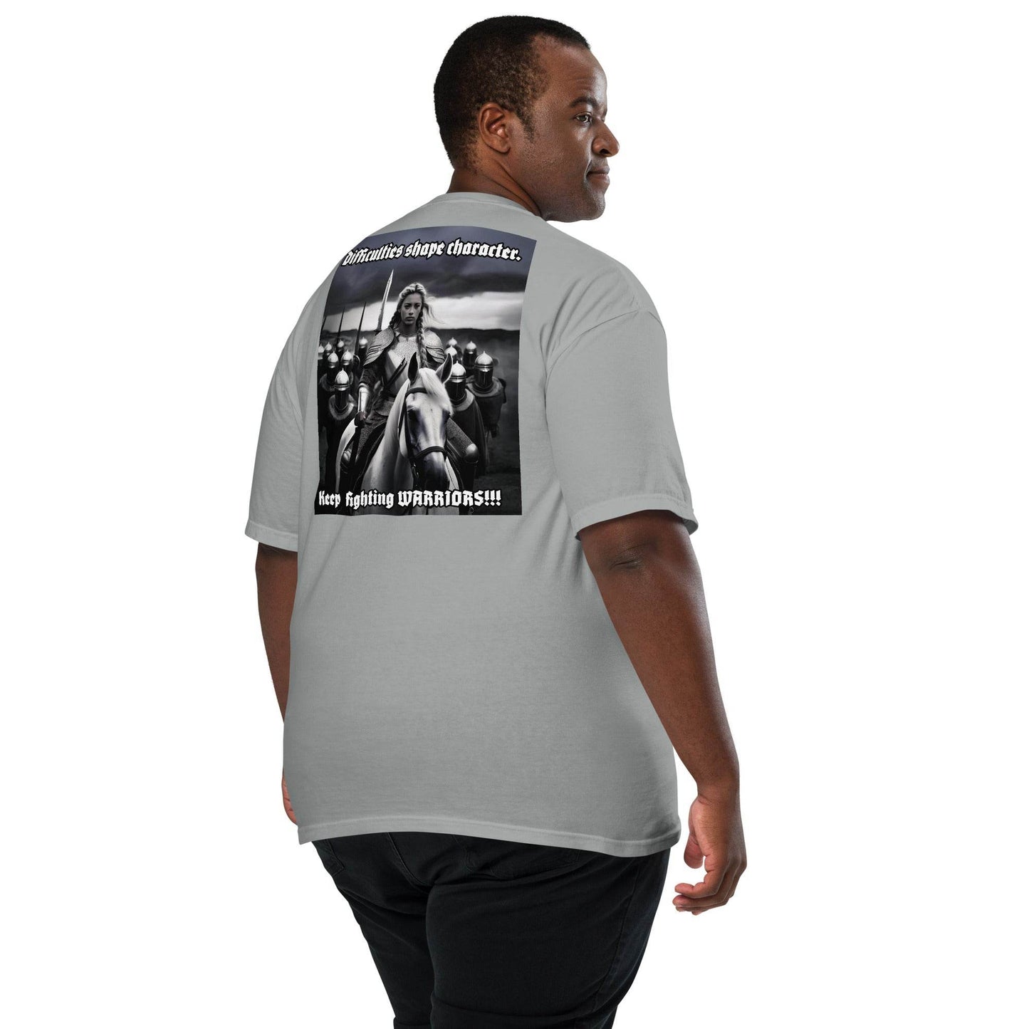 Unisex garment-dyed heavyweight 100% cotton t-shirt Design #14 - Monk&Nun UnisexClothing