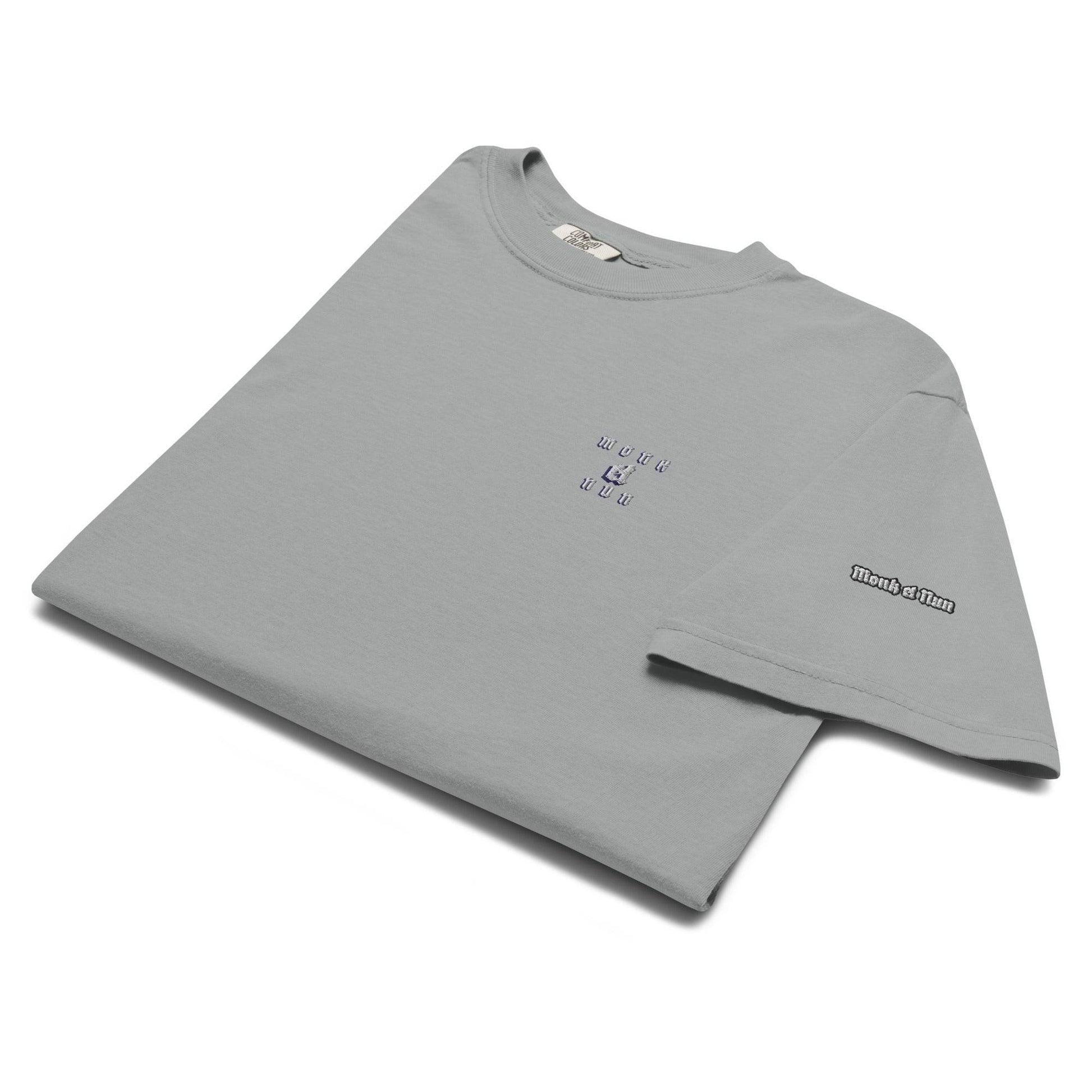 Unisex garment-dyed heavyweight 100% cotton t-shirt Design #14 - Monk&Nun UnisexClothing