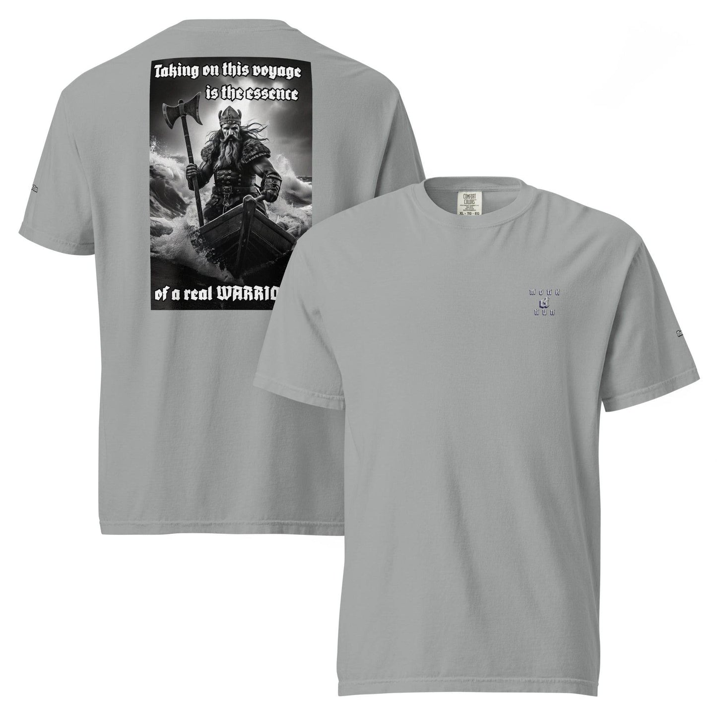 Unisex garment-dyed heavyweight 100% cotton t-shirt Design #12 - Monk&Nun UnisexClothing