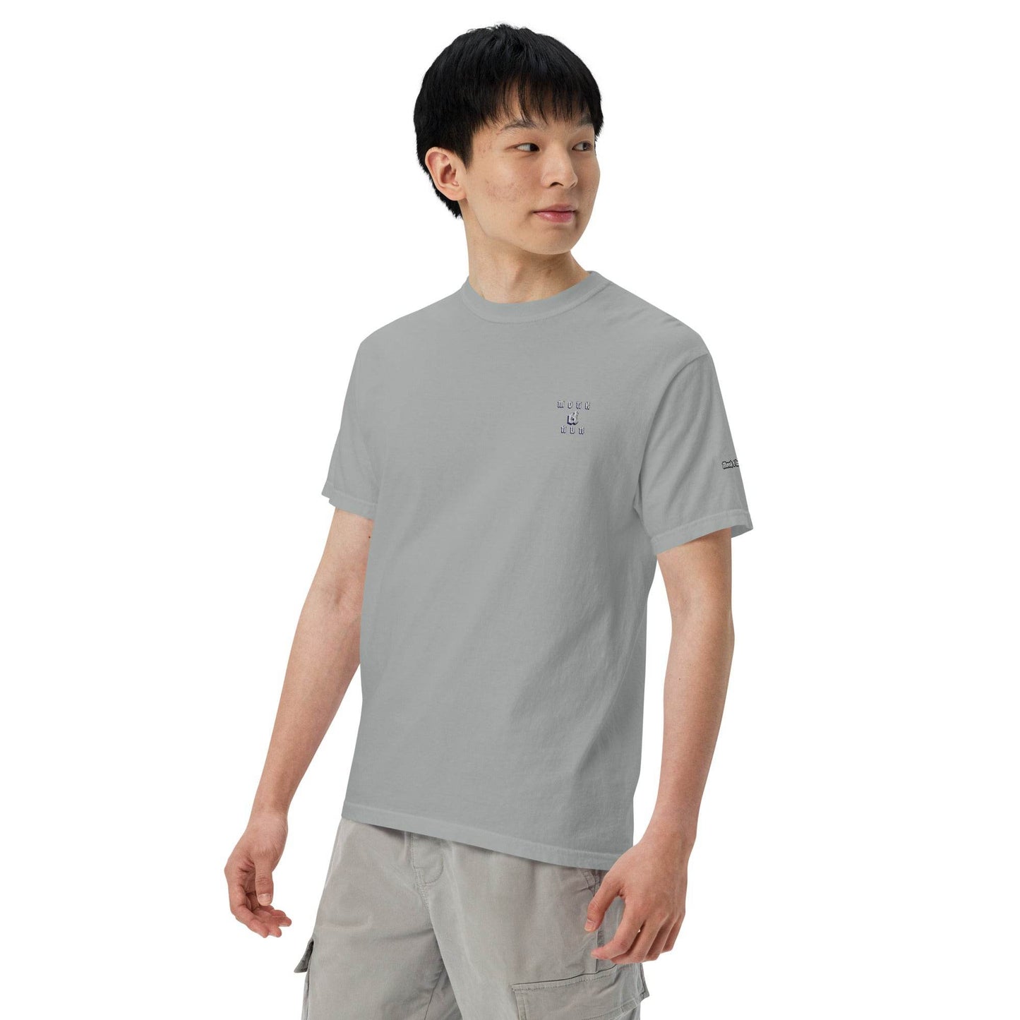 Unisex garment-dyed heavyweight 100% cotton t-shirt Design #14 - Monk&Nun UnisexClothing