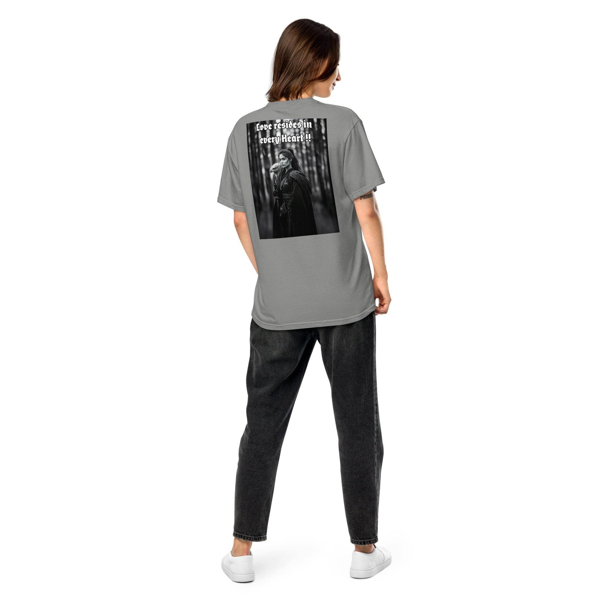 Unisex garment-dyed heavyweight 100% cotton t-shirt Design #1 - Monk&Nun UnisexClothing