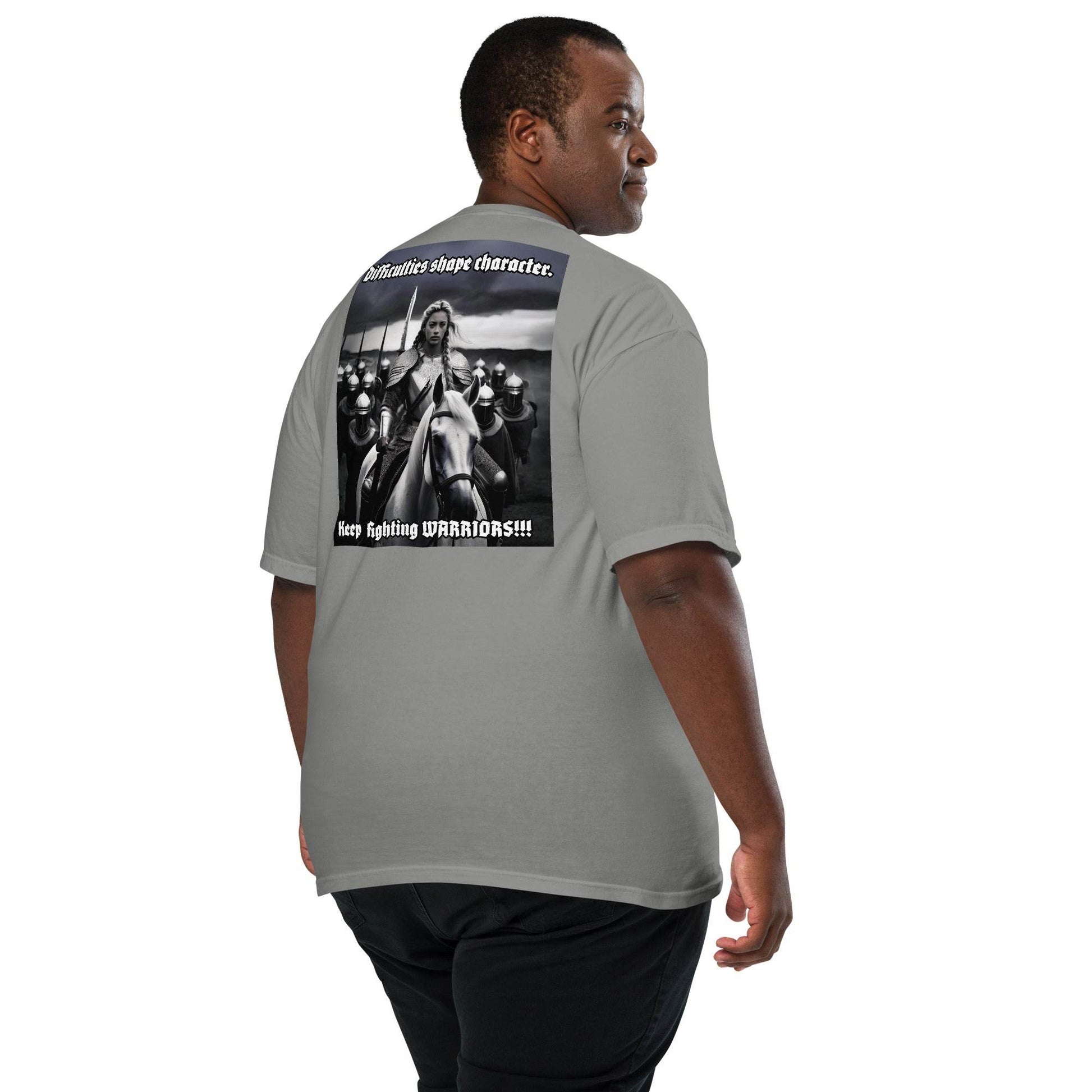 Unisex garment-dyed heavyweight 100% cotton t-shirt Design #14 - Monk&Nun UnisexClothing