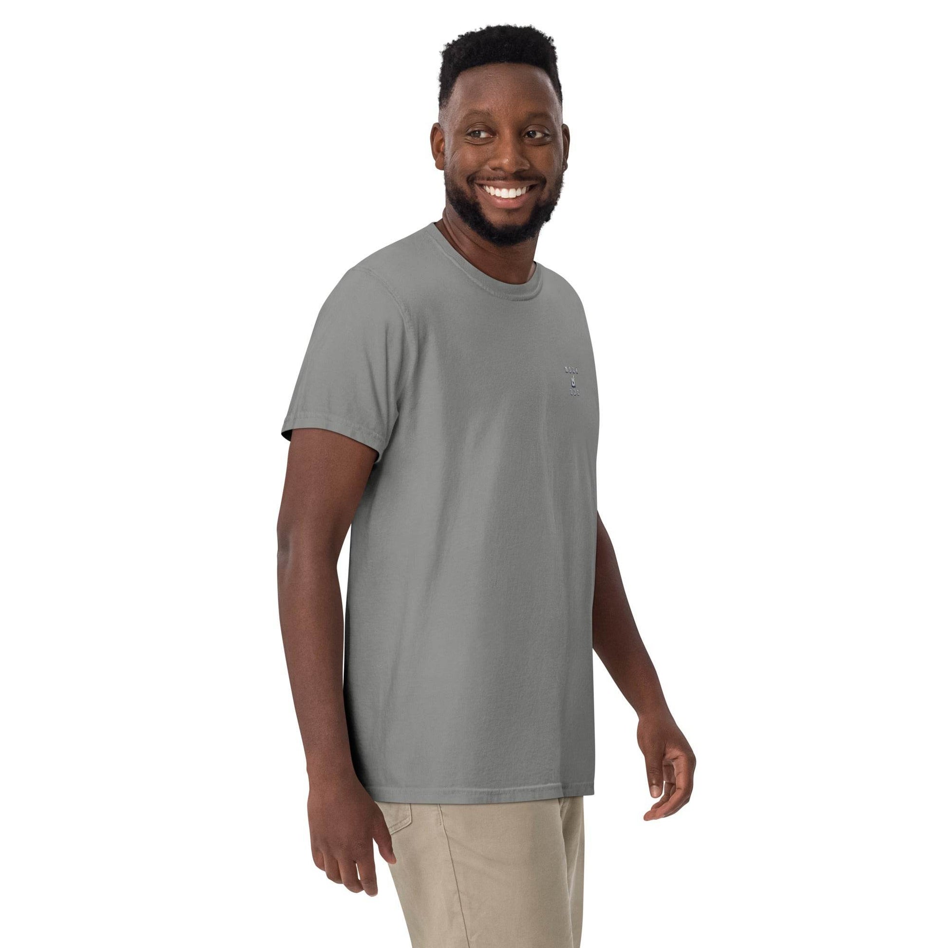 Unisex garment-dyed heavyweight 100% cotton t-shirt Design #12 - Monk&Nun UnisexClothing