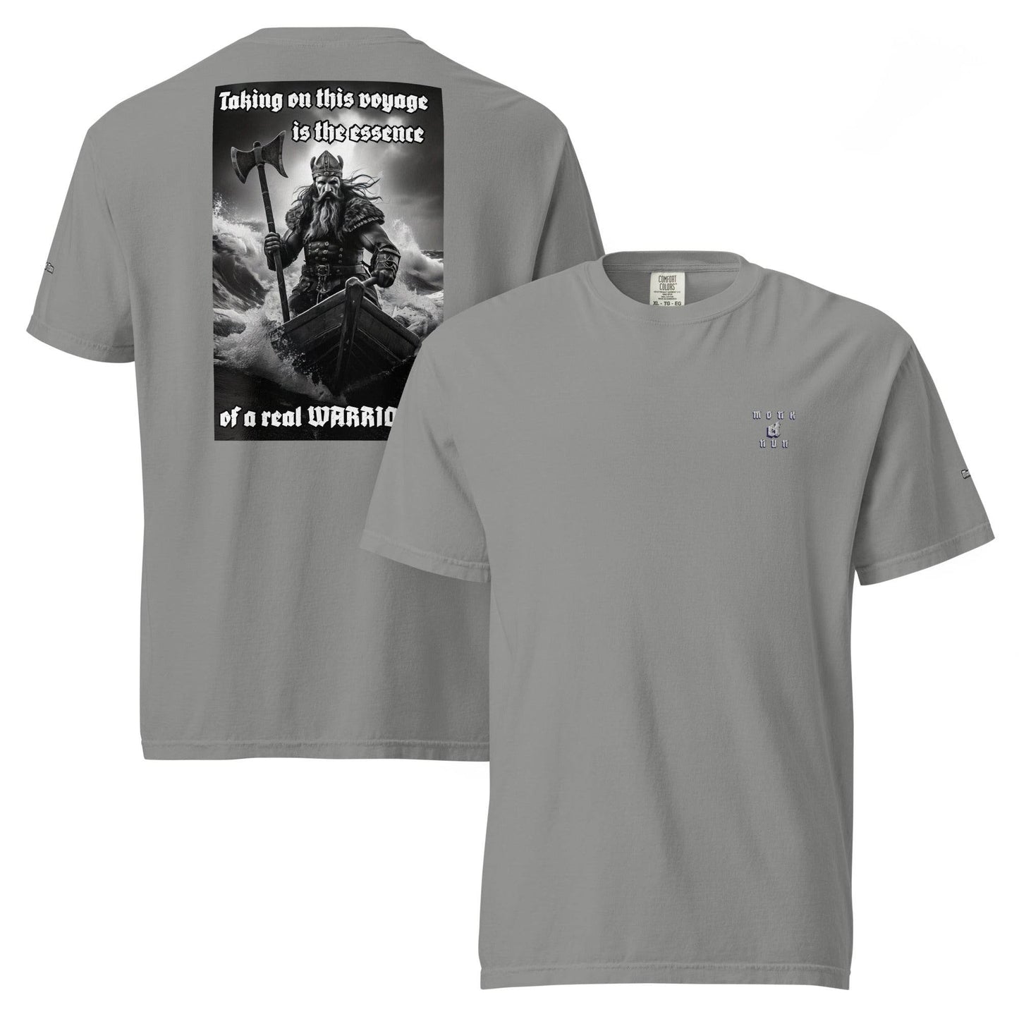 Unisex garment-dyed heavyweight 100% cotton t-shirt Design #12 - Monk&Nun UnisexClothing