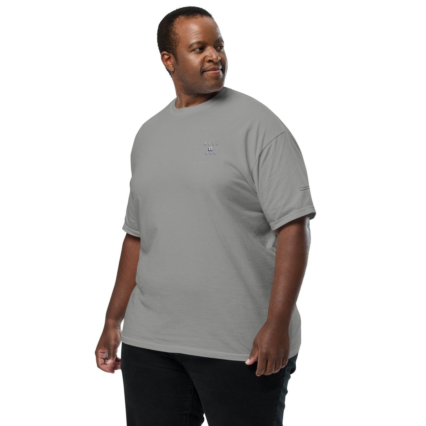 Unisex garment-dyed heavyweight 100% cotton t-shirt Always think positive - Monk&Nun UnisexClothing