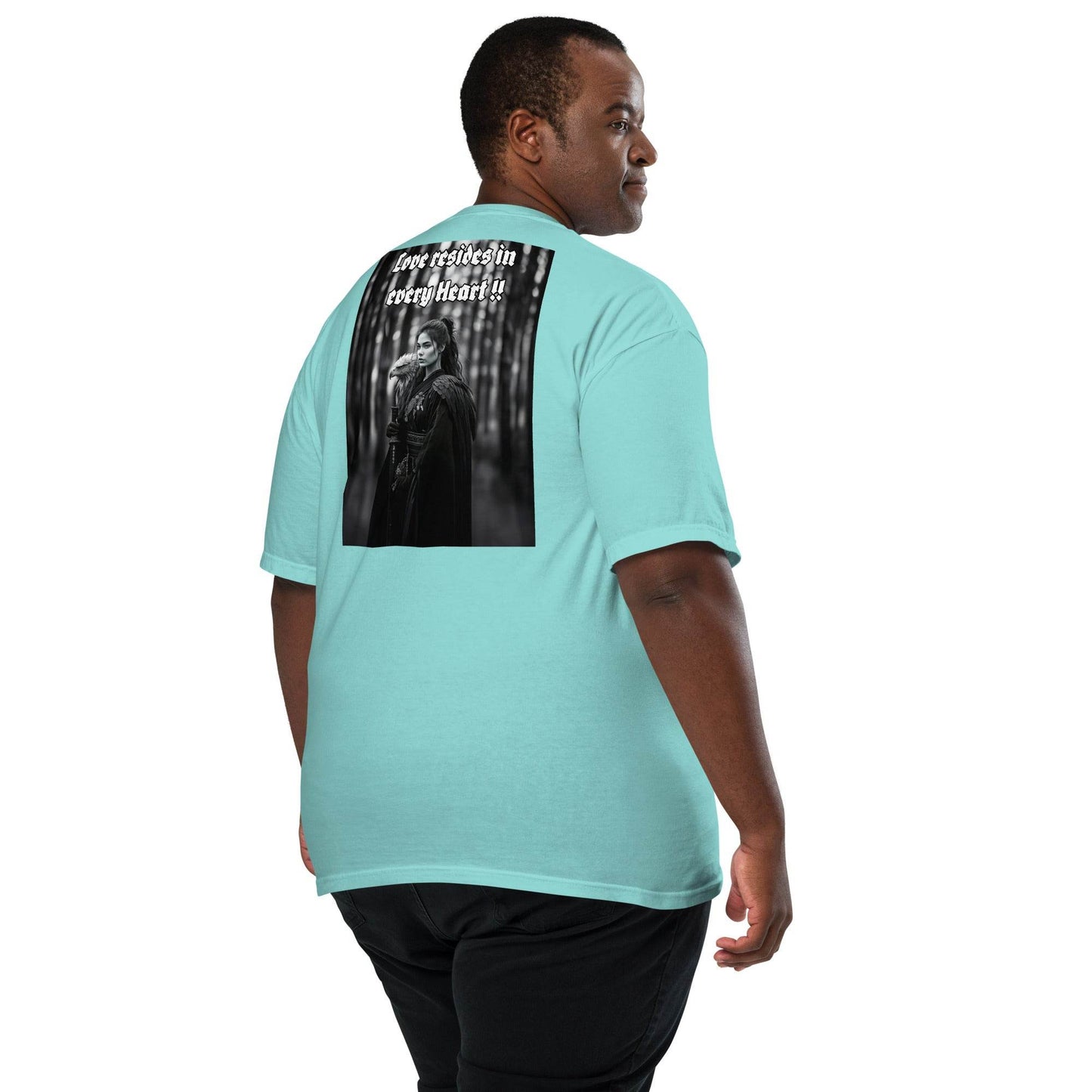 Unisex garment-dyed heavyweight 100% cotton t-shirt Design #1 - Monk&Nun UnisexClothing